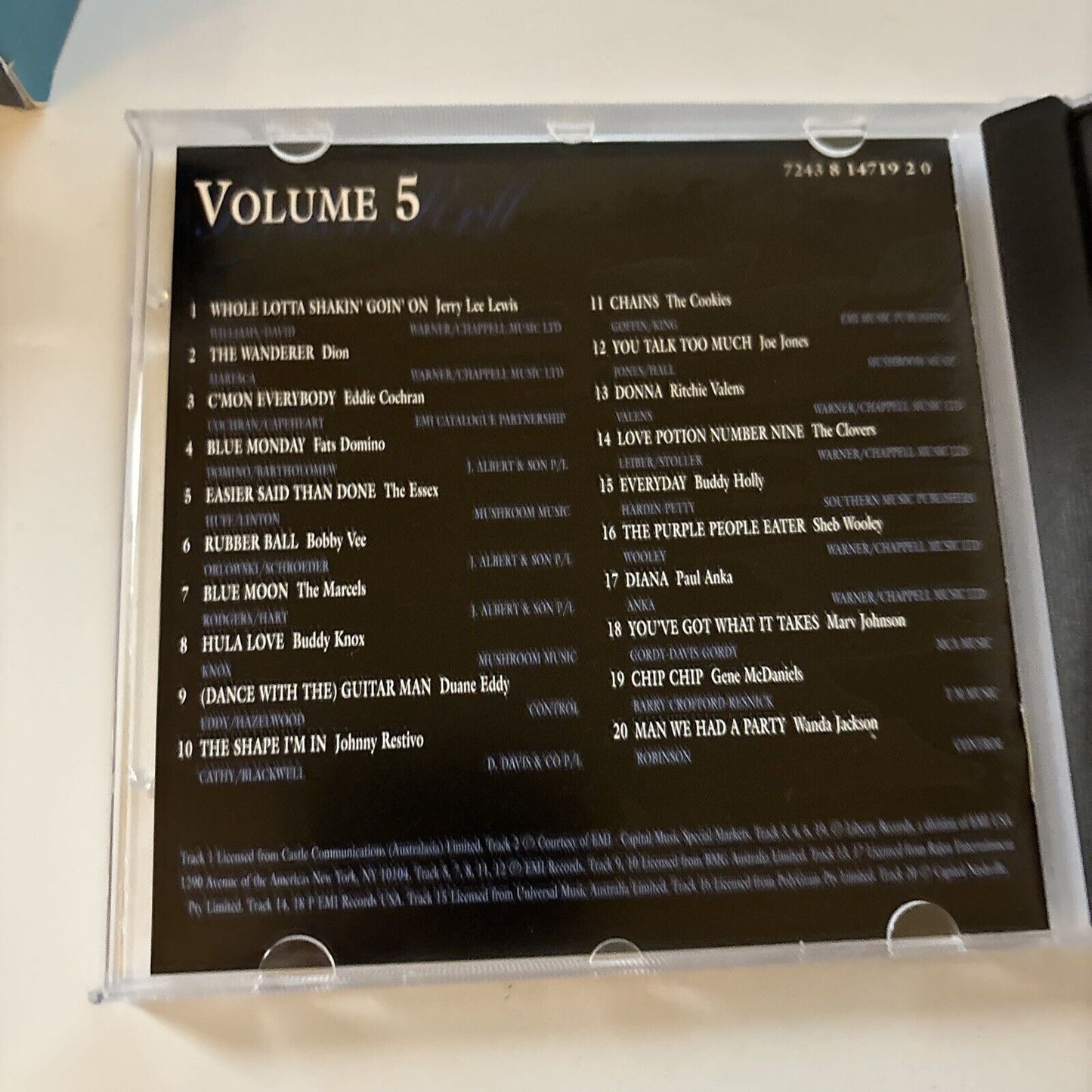 Rock And Roll Complete Original Artists & Hits Vol 1-5 (CD, 1997, 5-Disc)