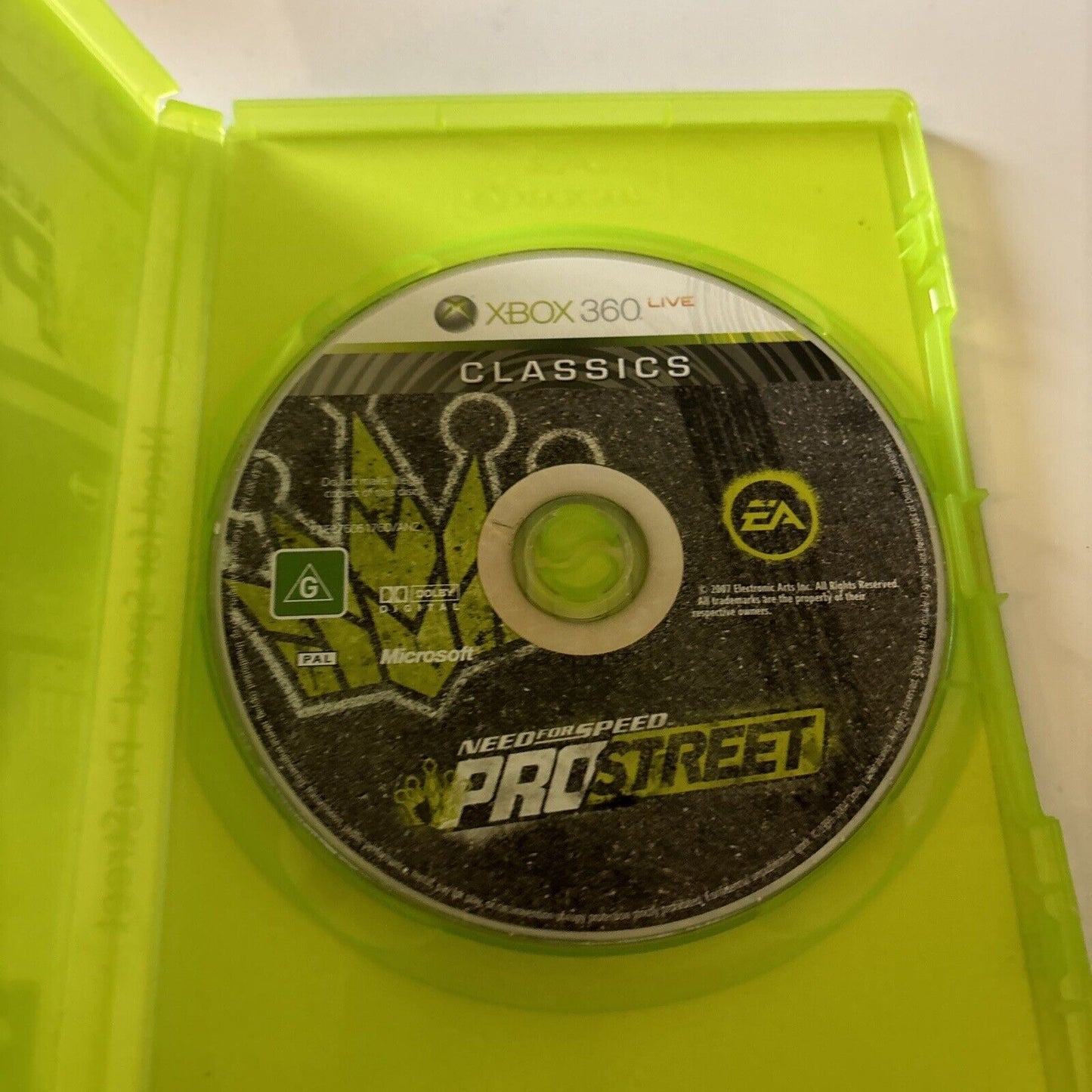 Need For Speed Pro Street Xbox 360 Microsoft PAL