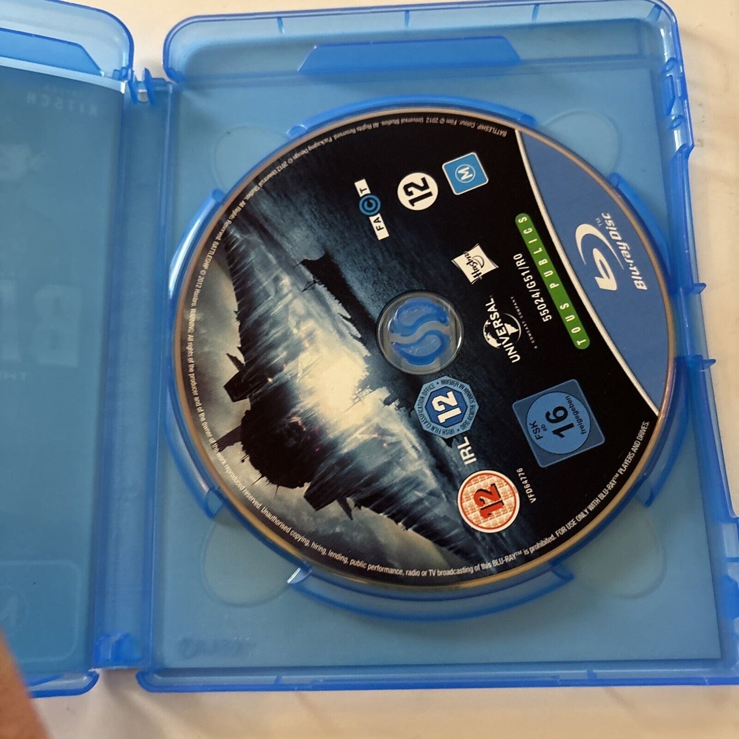 Battleship (Blu-ray, 2012) Liam Neeson, Alexander Skarsgard Region B