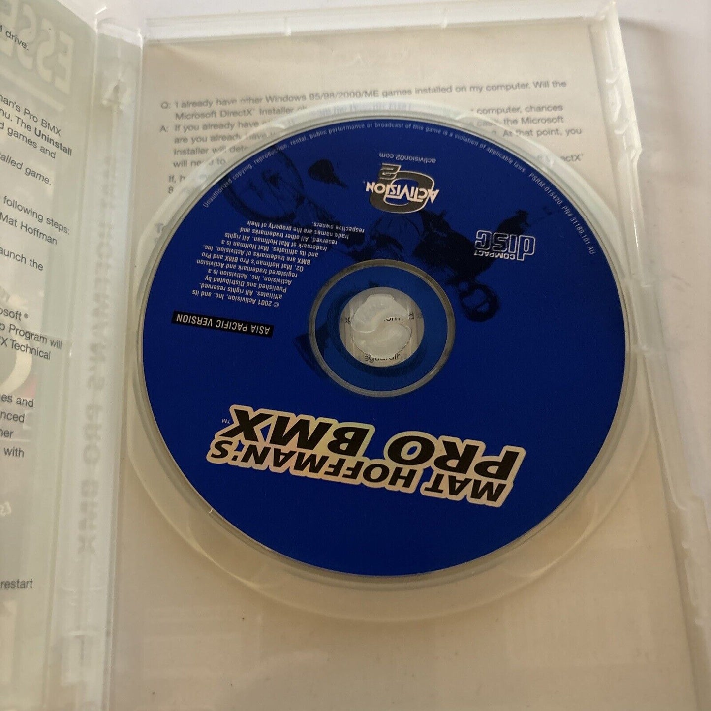 Mat Hoffman's PRO BMX (PC: Windows, 2001) PC CDROM