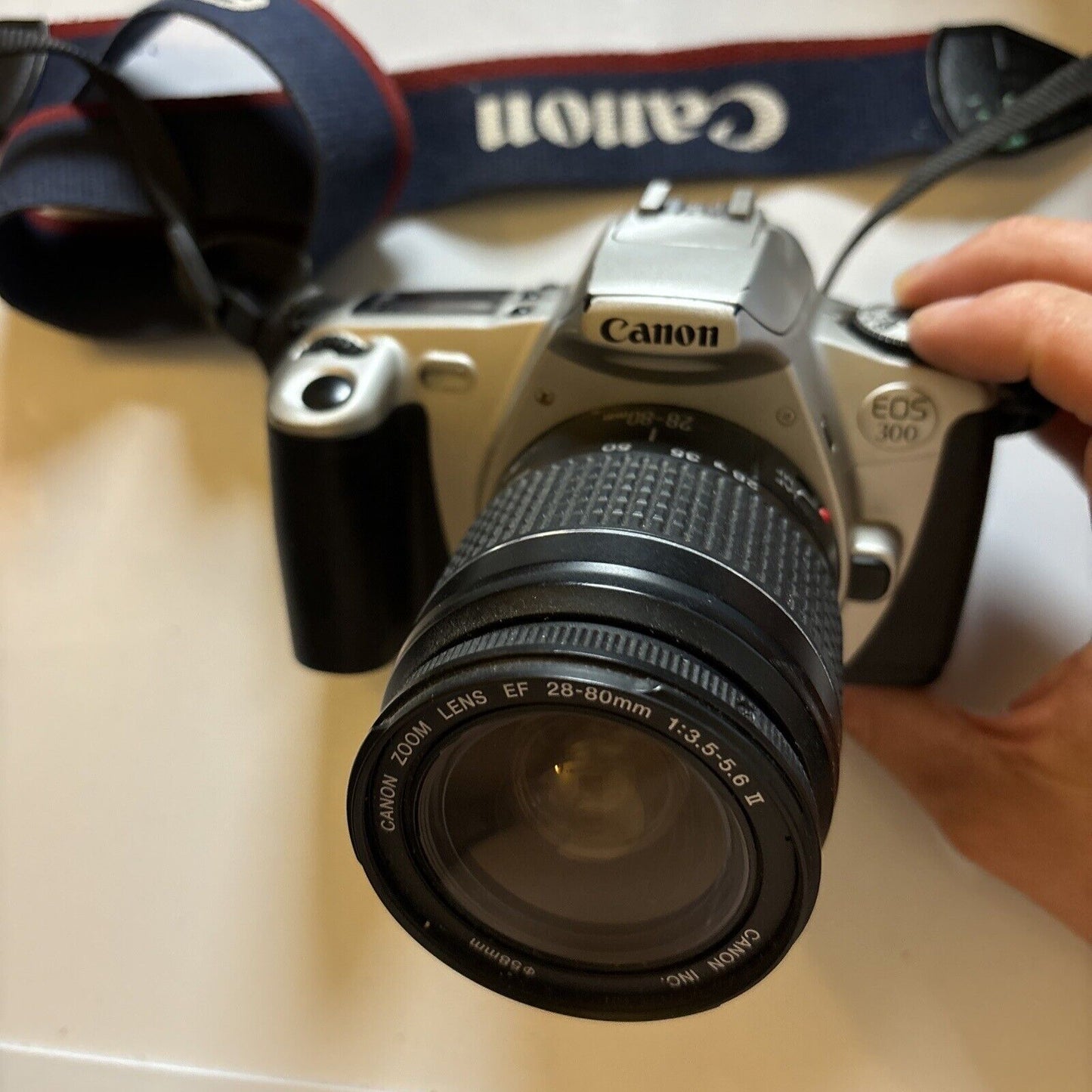 Canon EOS 300 SLR 35mm Film Camera & Canon Zoom Lens EF 28-80mm
