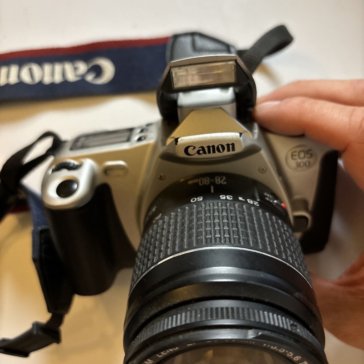 Canon EOS 300 SLR 35mm Film Camera & Canon Zoom Lens EF 28-80mm