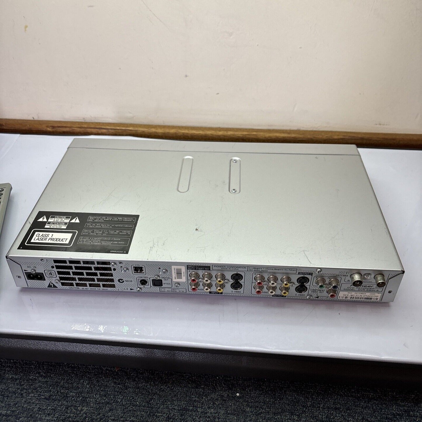 Pioneer DVD Recorder DVR-530H-S 80gb HDD *DVD Not Working*