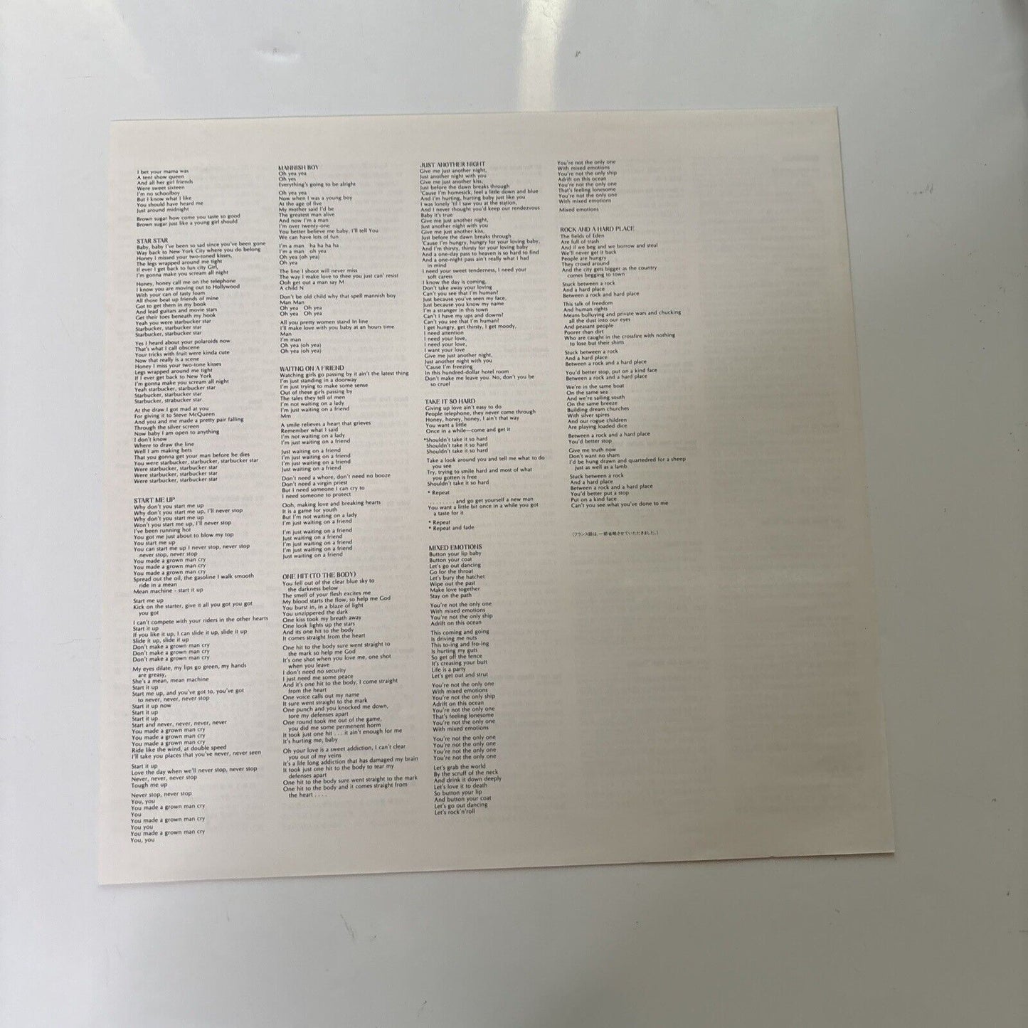 The Continuing Adventures Of The Rolling Stones (Laserdisc, 1989) Obi Gatefold
