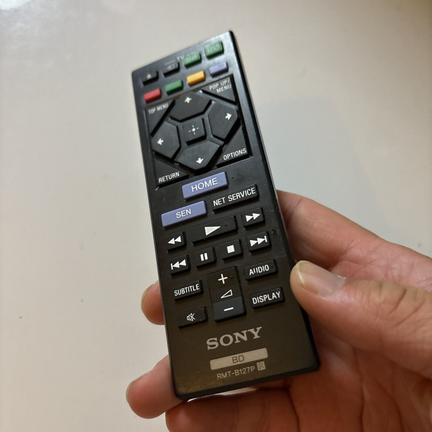 Genuine Sony RMT-B127P Remote Control For Bluray Player *Missing Battery Lid*