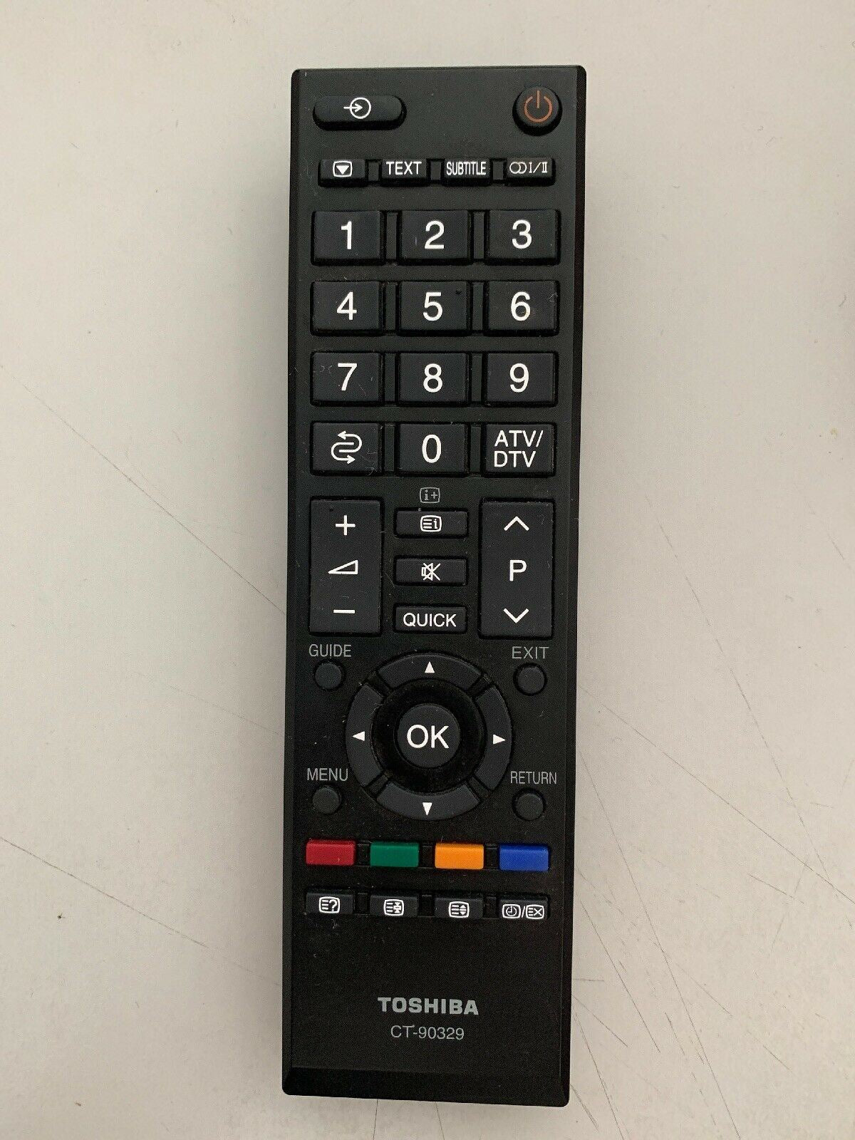 GENUINE TOSHIBA CT-90329 LCD TV REMOTE CONTROL