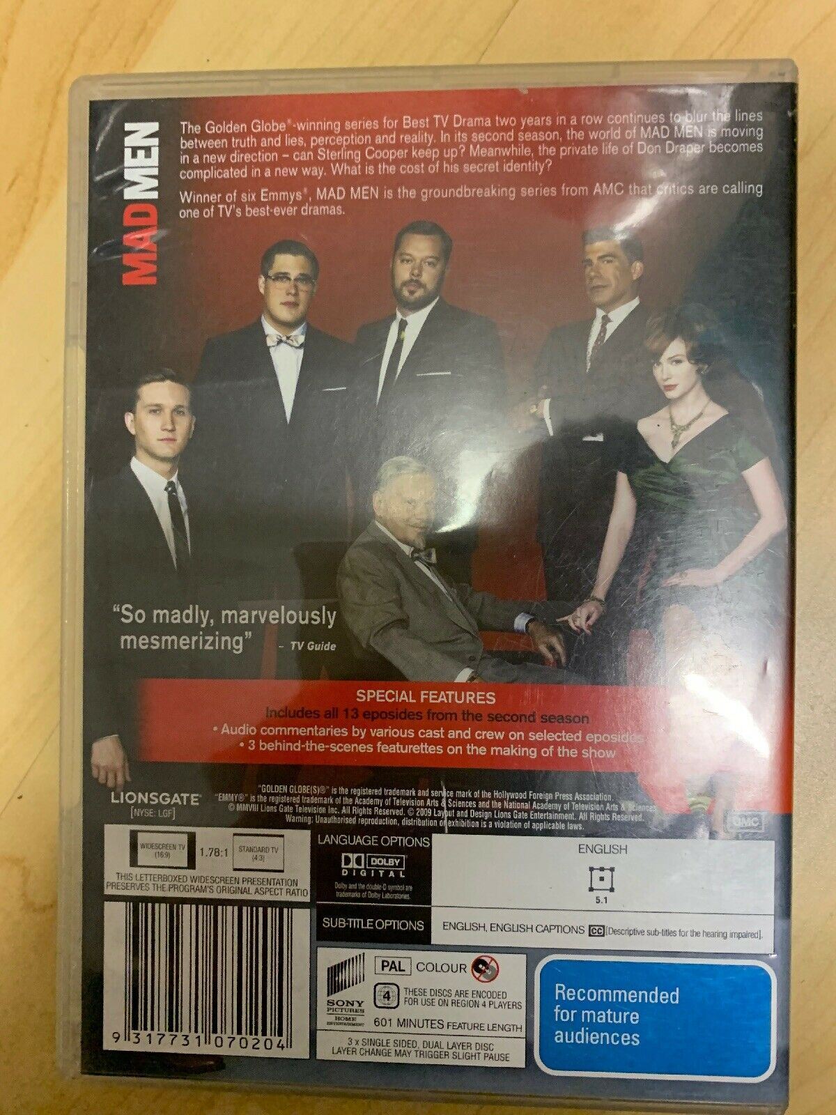 Mad Men : Season 2 (DVD) Region 4
