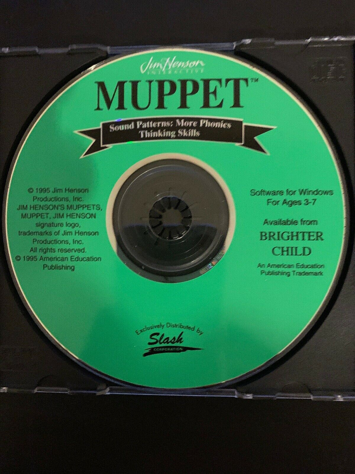 Jim Henson Interactive Muppet Sound Patterns: More Phonics 1995 **Rare**