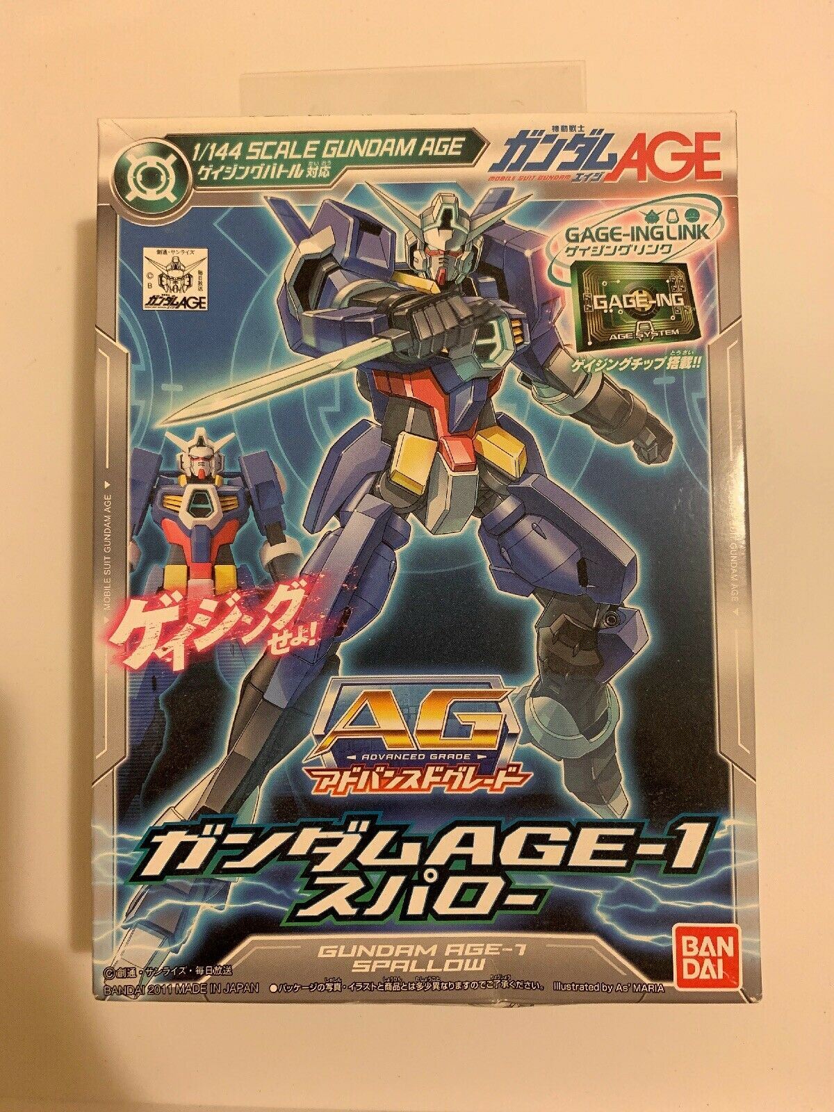 *NEW* Bandai AG 1/144 Gundam AGE-1 Spallow 2011