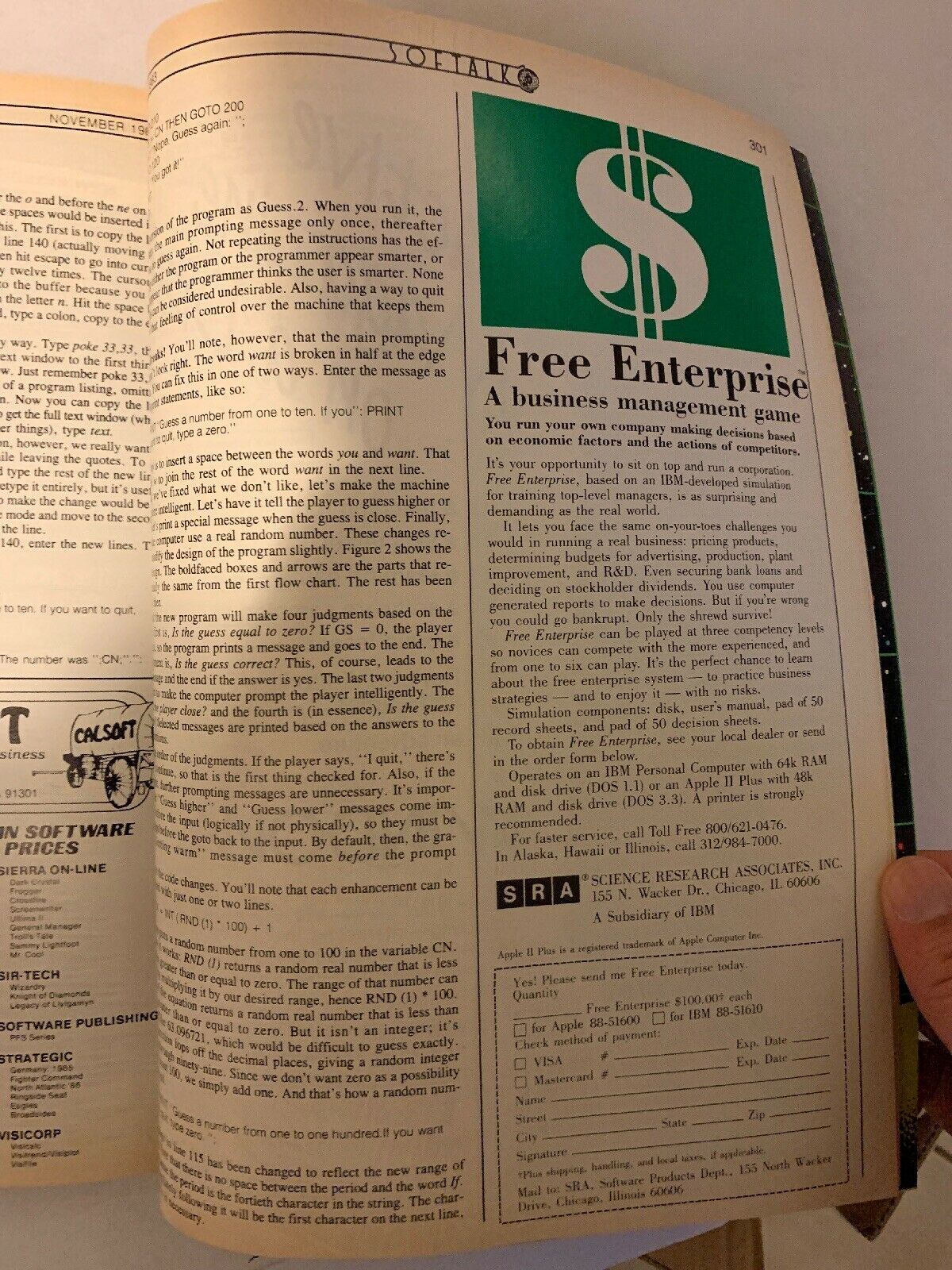 Softalk magazine Volume 4 November 1983 Vintage Software Apple Magazine