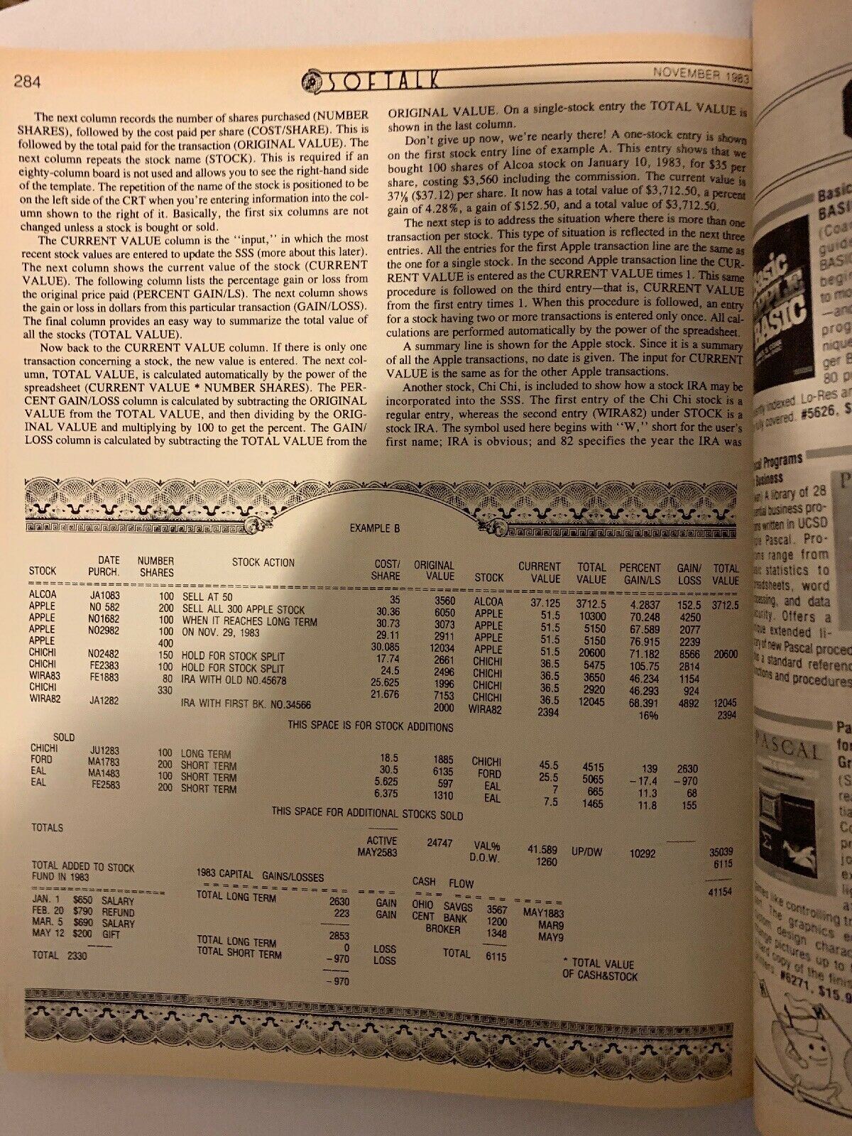Softalk magazine Volume 4 November 1983 Vintage Software Apple Magazine