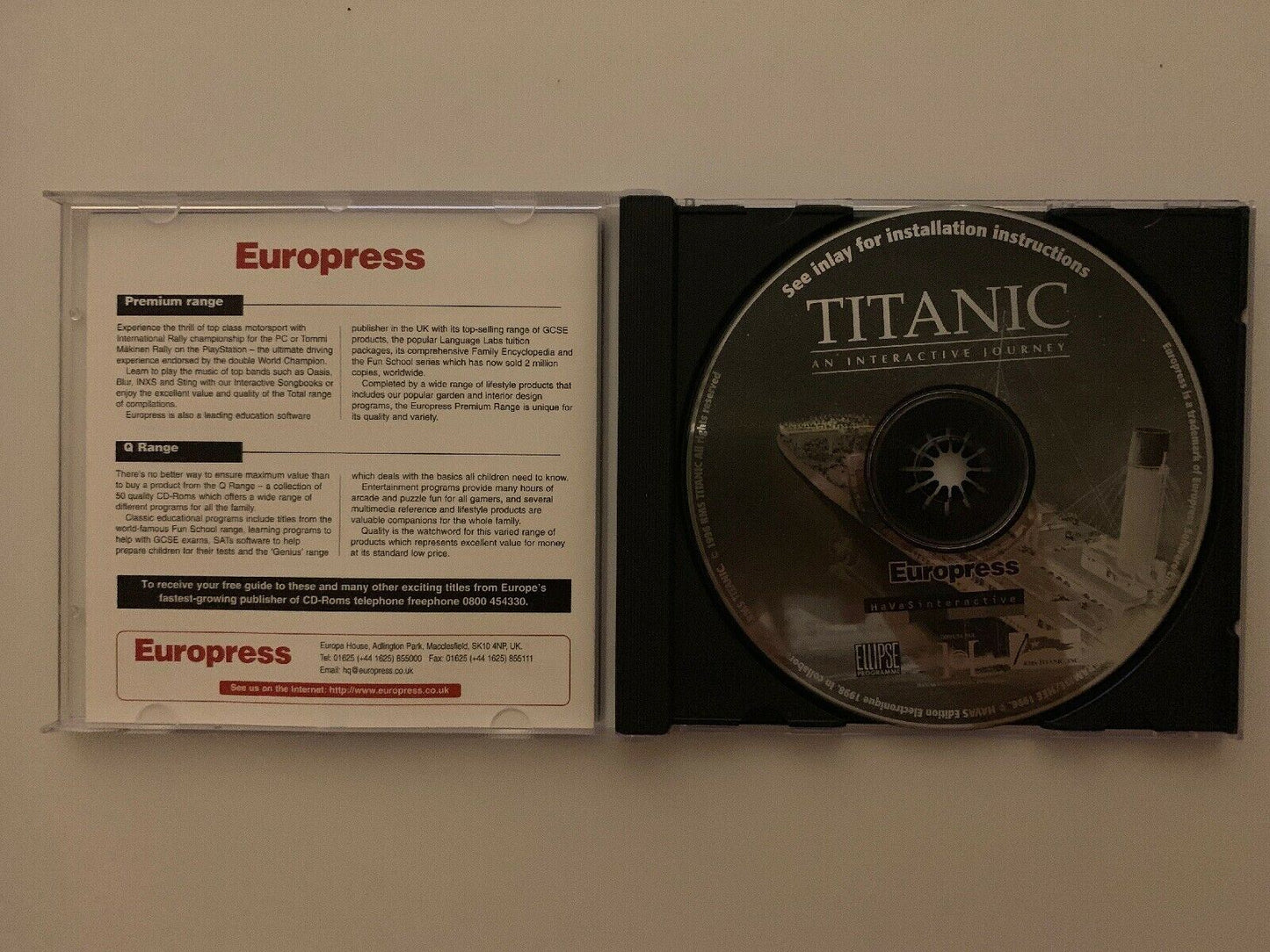Titanic An Interactive Journey 1998 PC MAC CD-ROM
