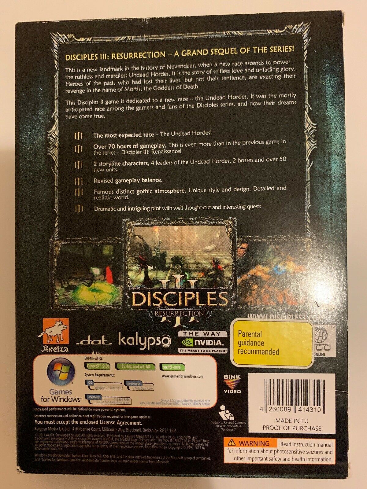 Disciples III 3 Resurrection PC DVD Windows Turn-based Strategy Game