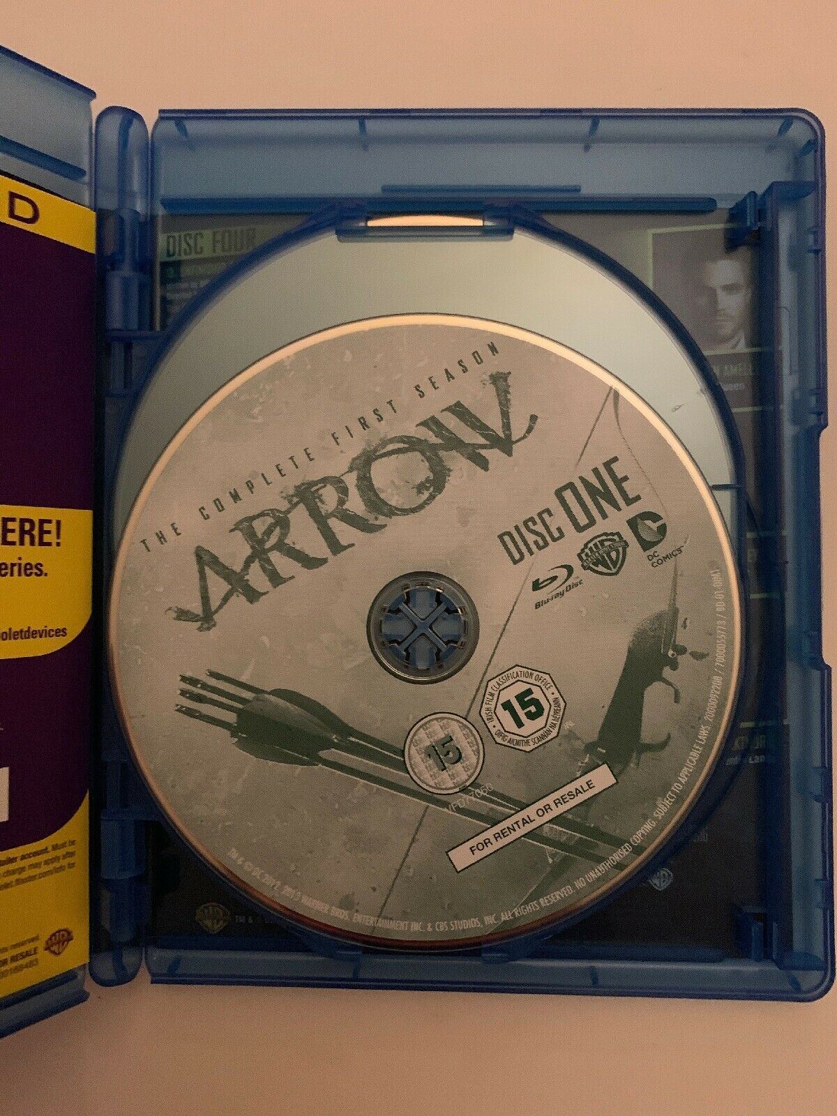 Arrow : Season 1 (Blu-Ray , 2013, 4-Disc Set) Region B