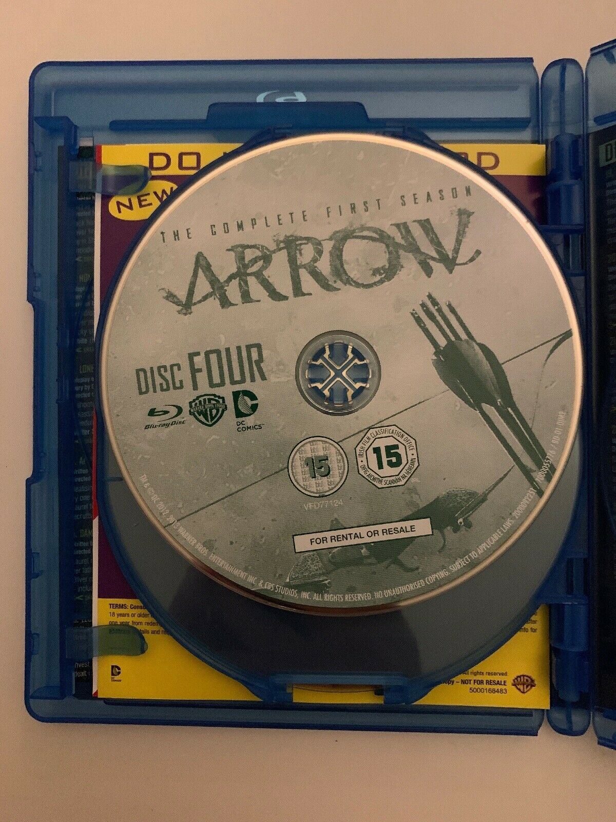 Arrow : Season 1 (Blu-Ray , 2013, 4-Disc Set) Region B