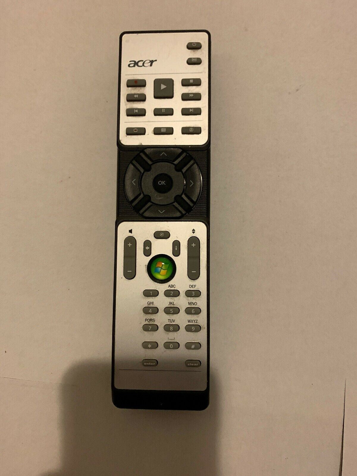 Genuine Acer RC-803V Windows MediaCenter Remote Control
