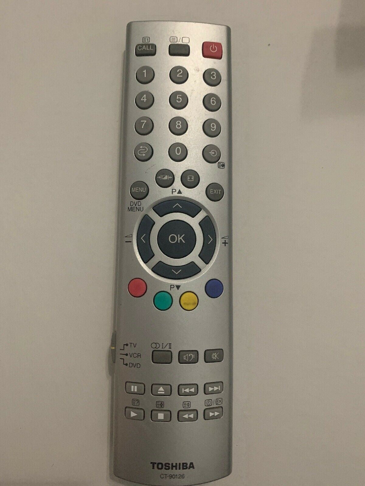 Genuine Toshiba CT-90126 Remote Control TV VCR DVD