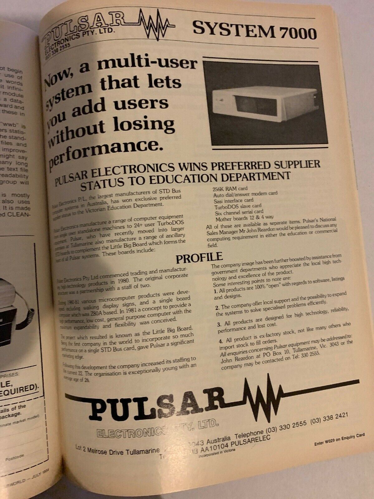 Australian Micro ComputerWorld July 1984 Magazine