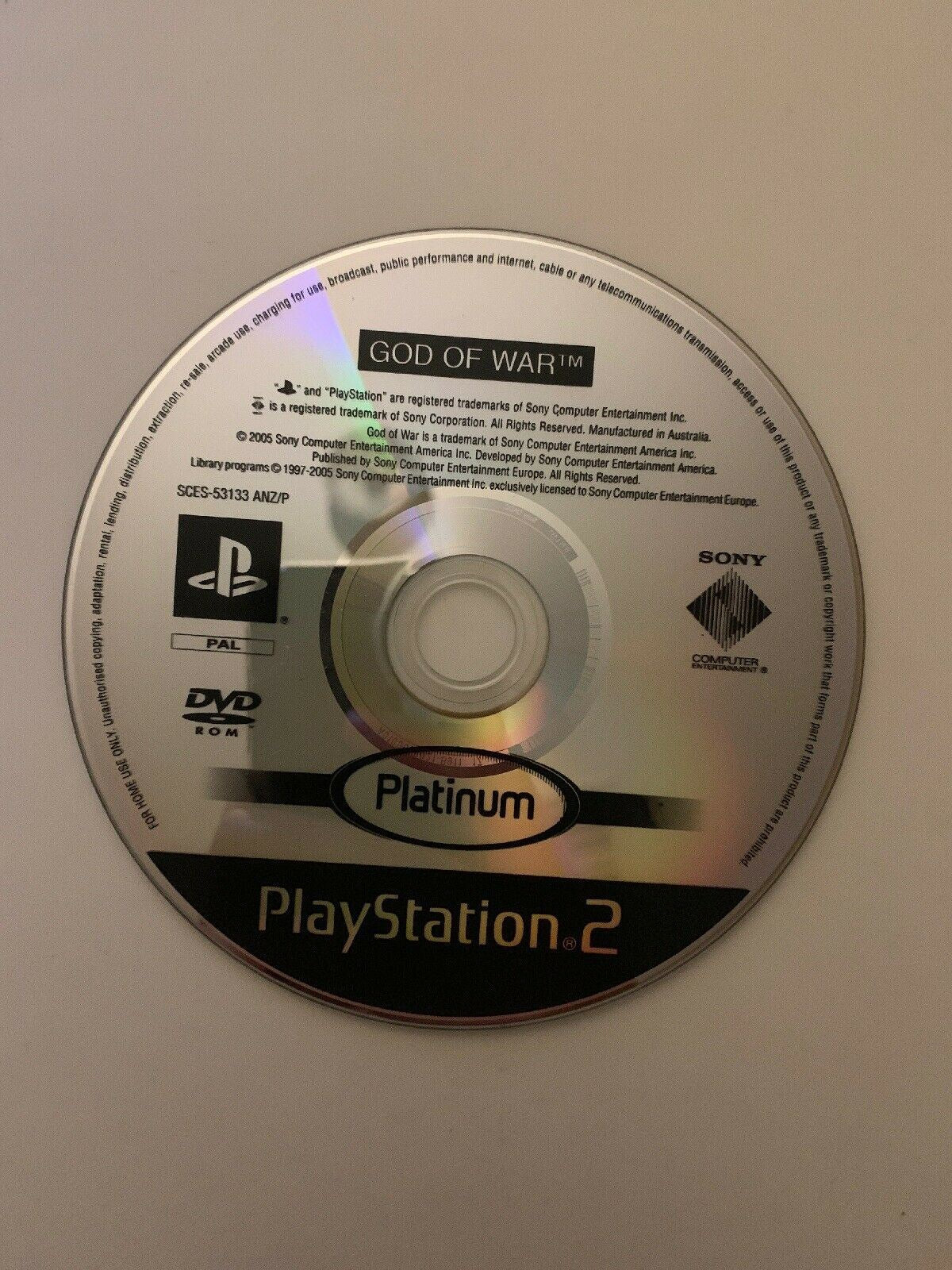 God of War (Platinum) - PS2 PAL *Complete*