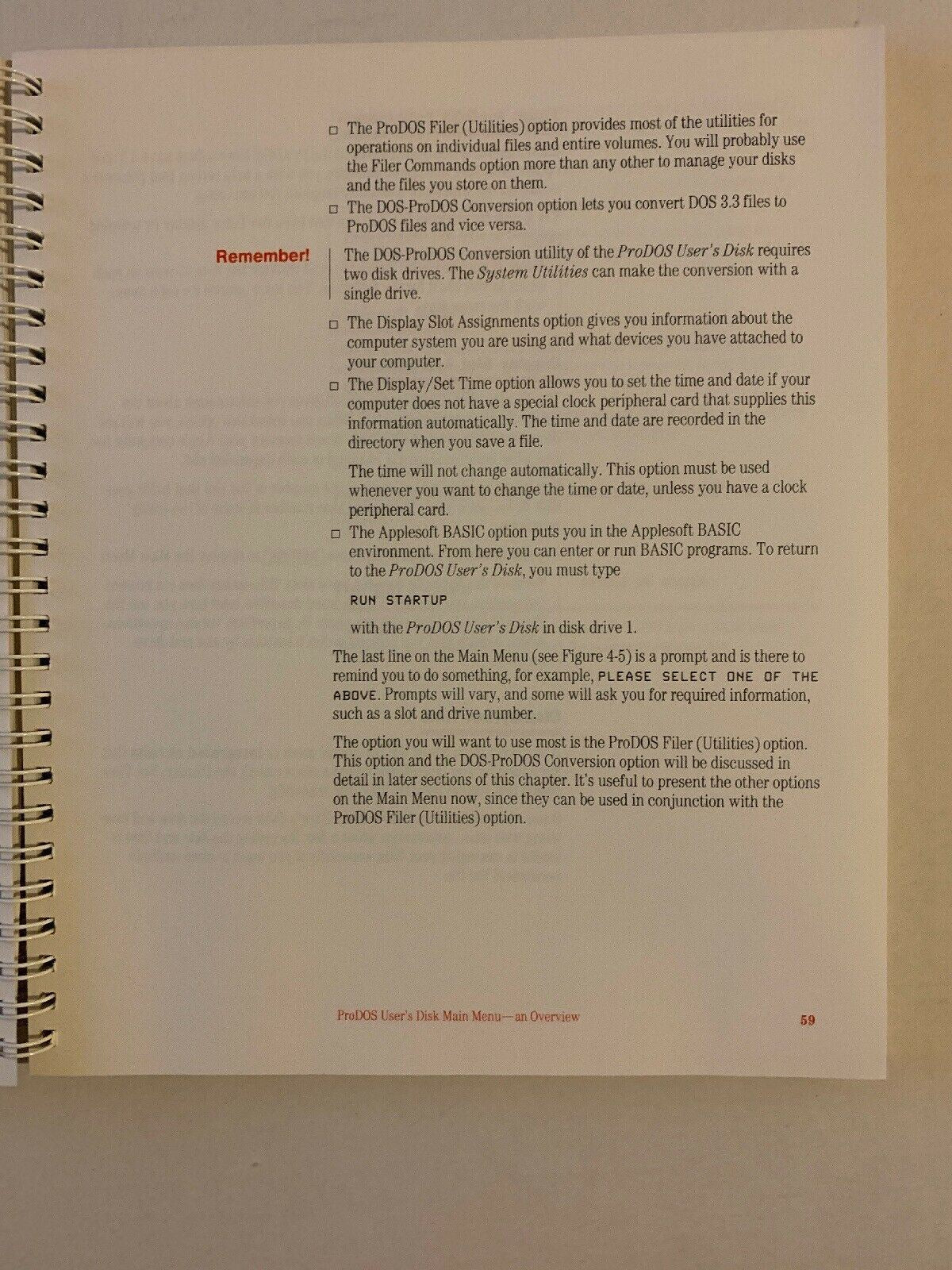 Apple II Utilities Guide For Apple II System Utilities And ProDOS Users Disk