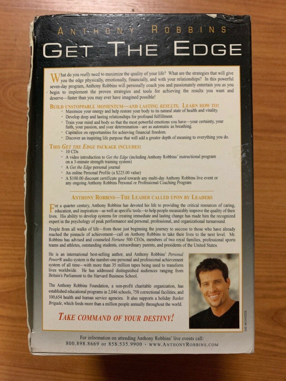 Anthony Robbins Get The Edge A 7-Day Program To Transform Your Life 10 CD Volume