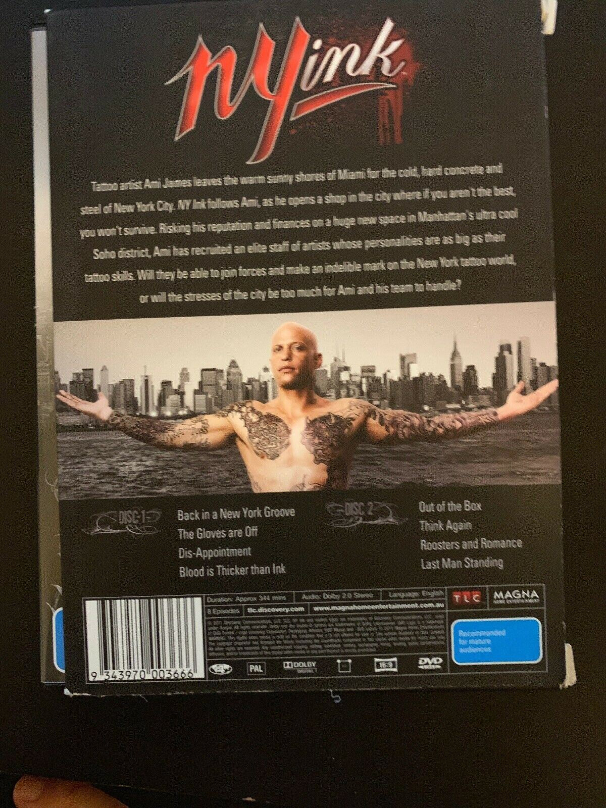 NY Ink : Season 1 (DVD, 2011, 2-Disc Set)