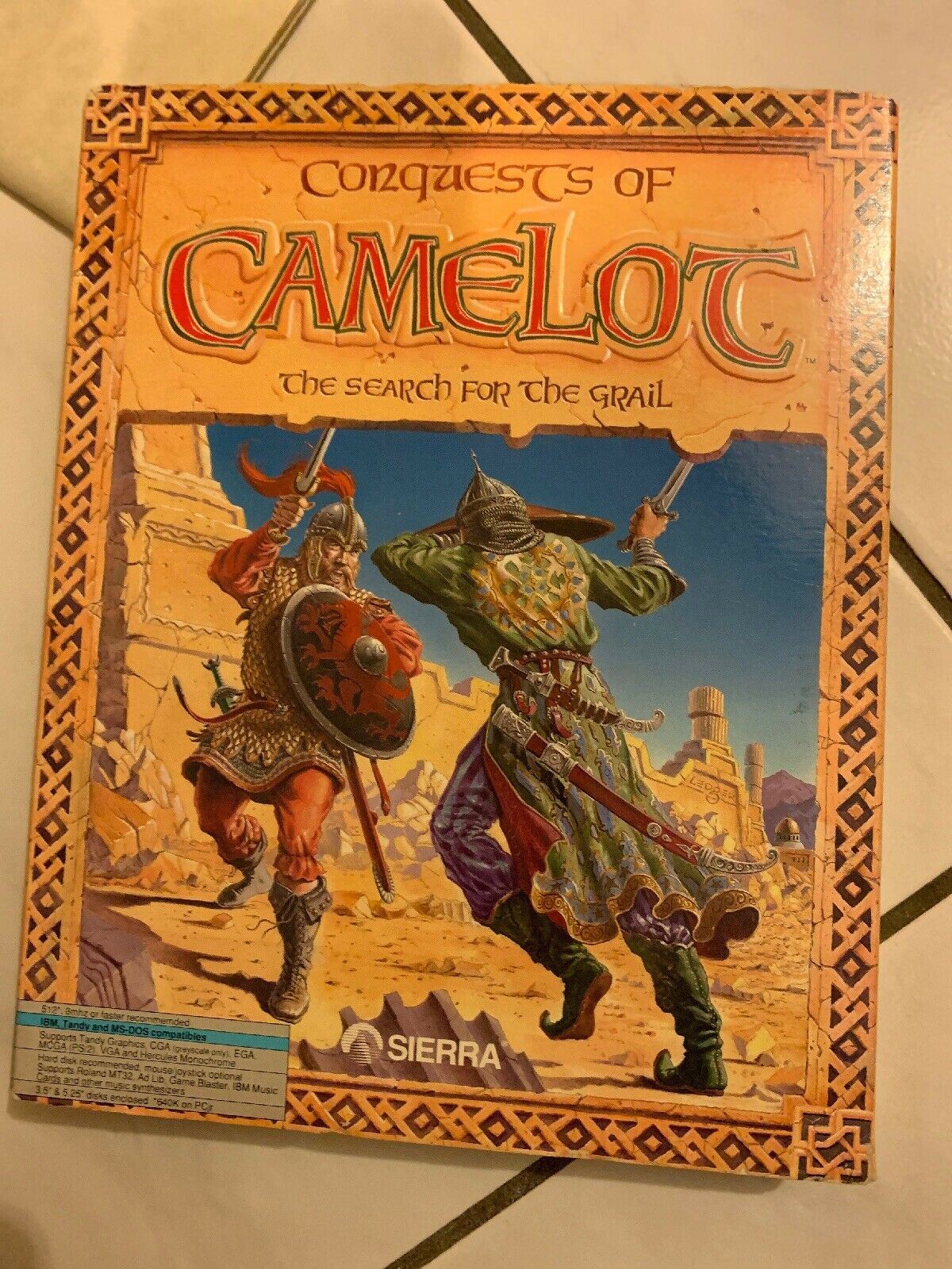 Conquests Of Camelot The Search For The Grail PC 3.5 5 1/4 Floppy Disc Manual