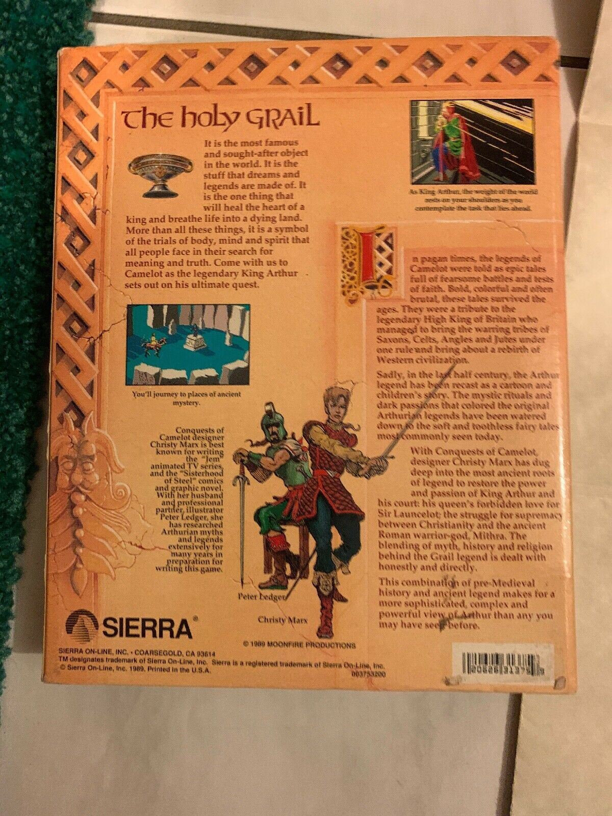 Conquests Of Camelot The Search For The Grail PC 3.5 5 1/4 Floppy Disc Manual