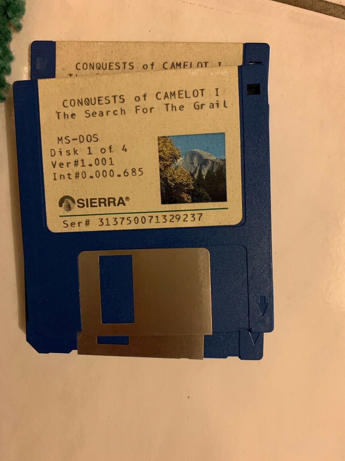 Conquests Of Camelot The Search For The Grail PC 3.5 5 1/4 Floppy Disc Manual
