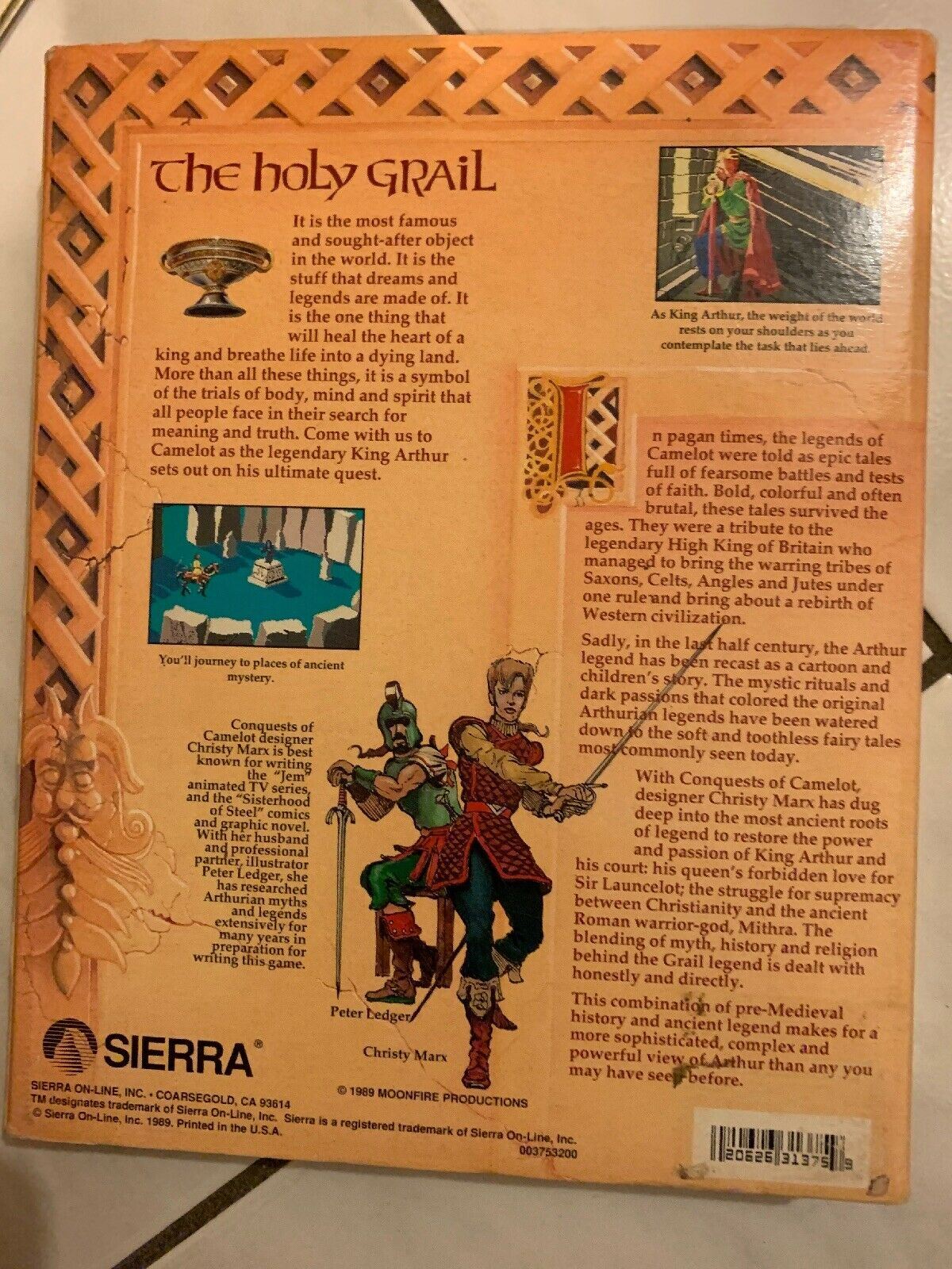 Conquests Of Camelot The Search For The Grail PC 3.5 5 1/4 Floppy Disc Manual