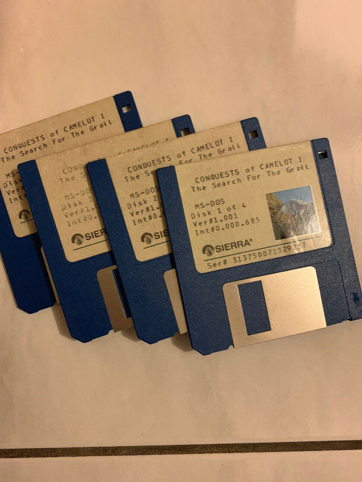 Conquests Of Camelot The Search For The Grail PC 3.5 5 1/4 Floppy Disc Manual