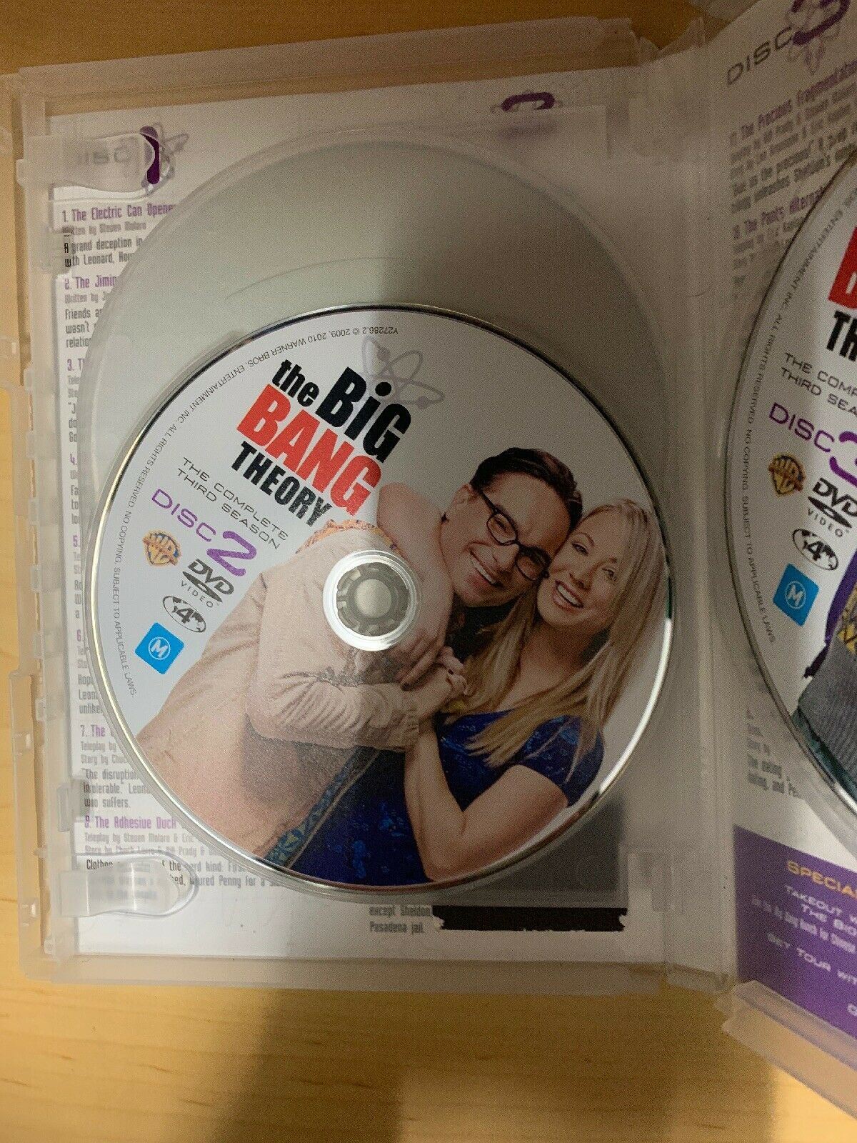 The Big Bang Theory : Season 3 (DVD, 2013, 3-Disc Set)