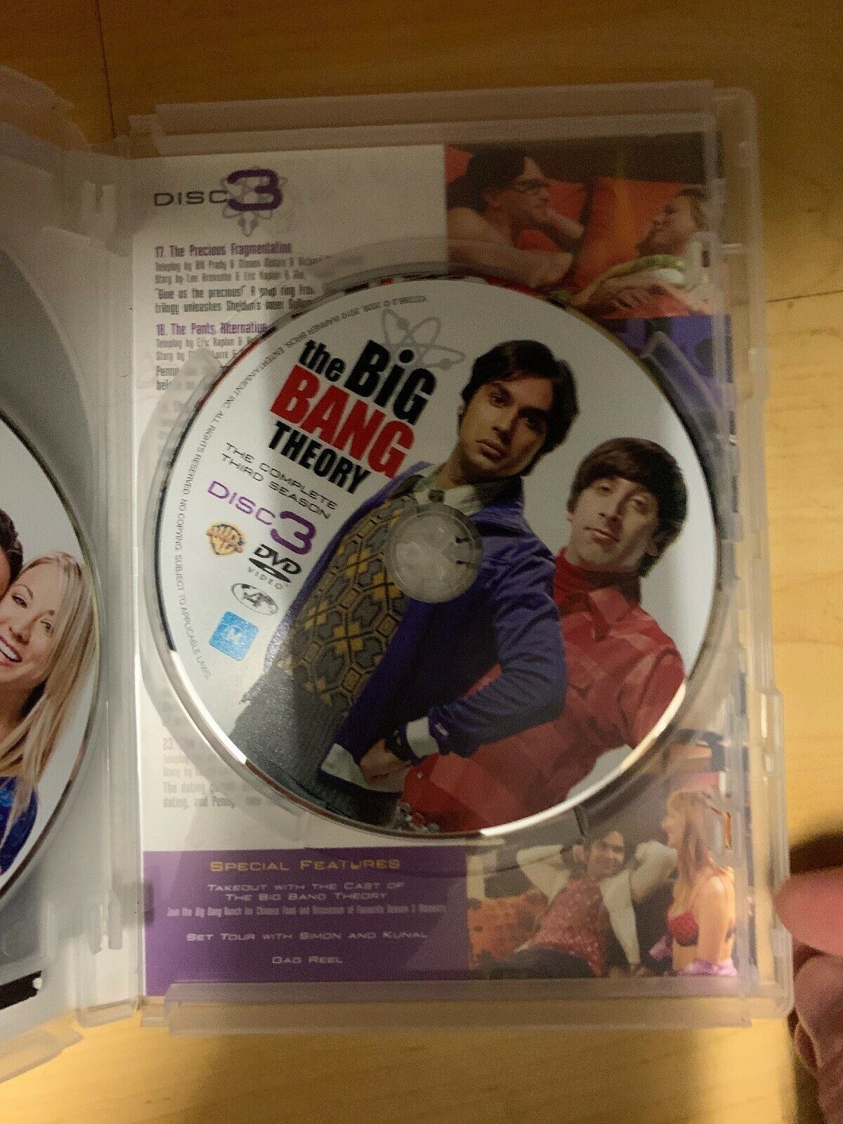 The Big Bang Theory : Season 3 (DVD, 2013, 3-Disc Set)