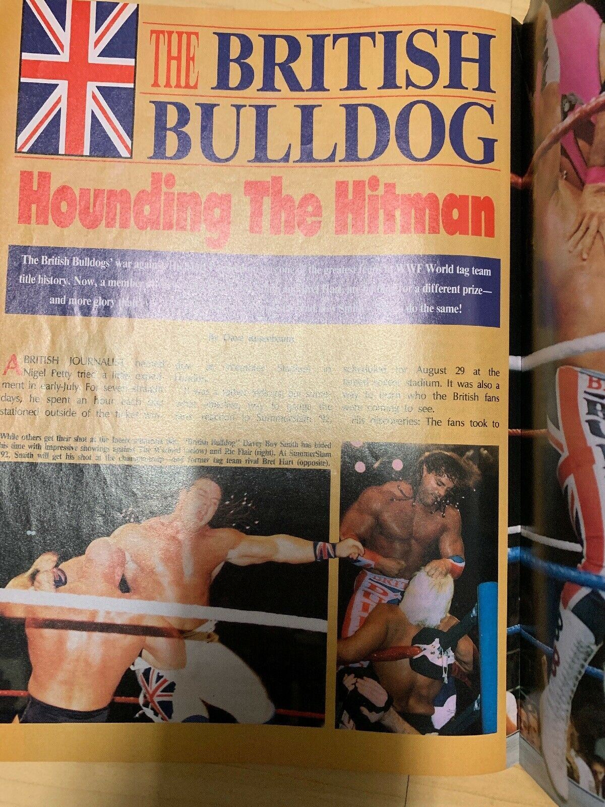 Pro Wrestling Illustrated November 1992 The British Bulldog Hounding The Hitman