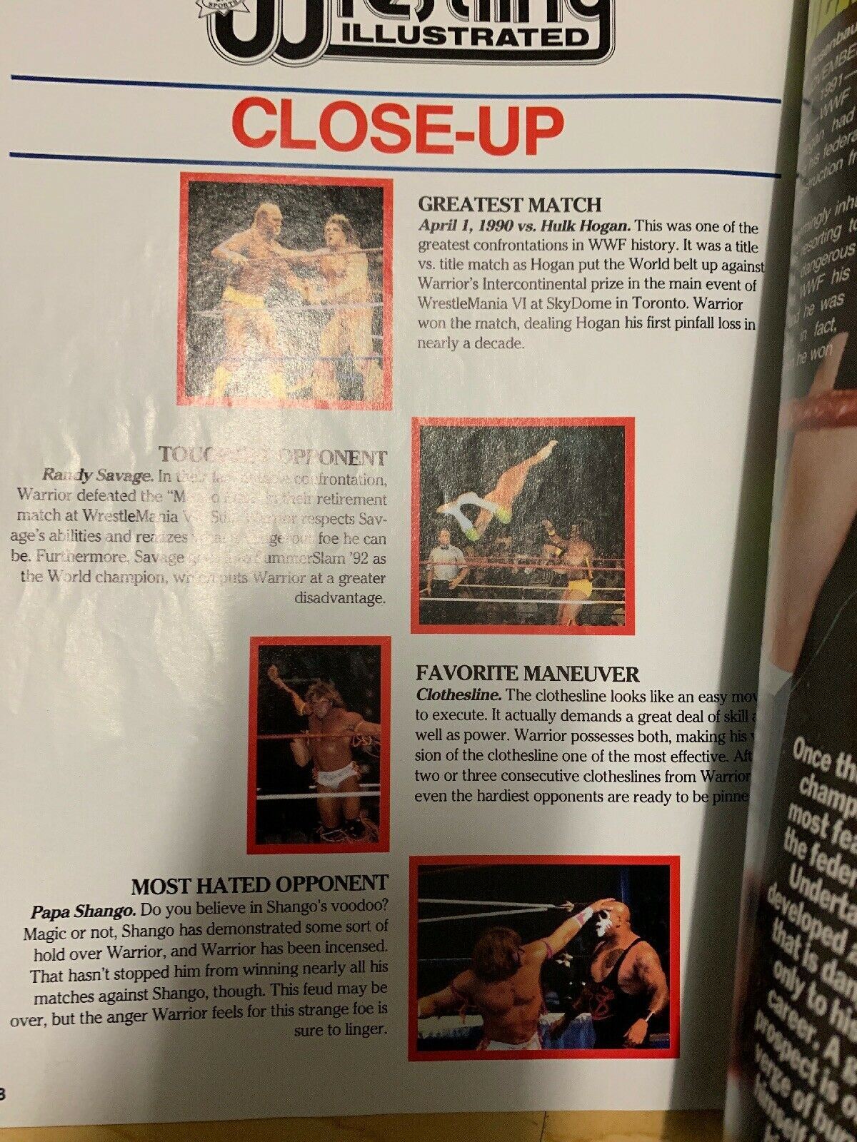 Pro Wrestling Illustrated November 1992 The British Bulldog Hounding The Hitman