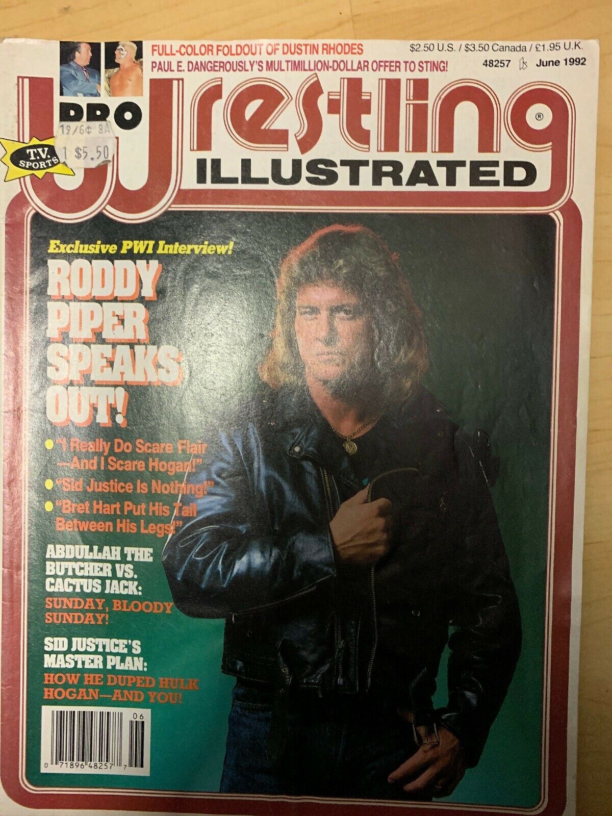 Pro Wrestling Illustrated June 1992 Roddy Piper Speaks Out!