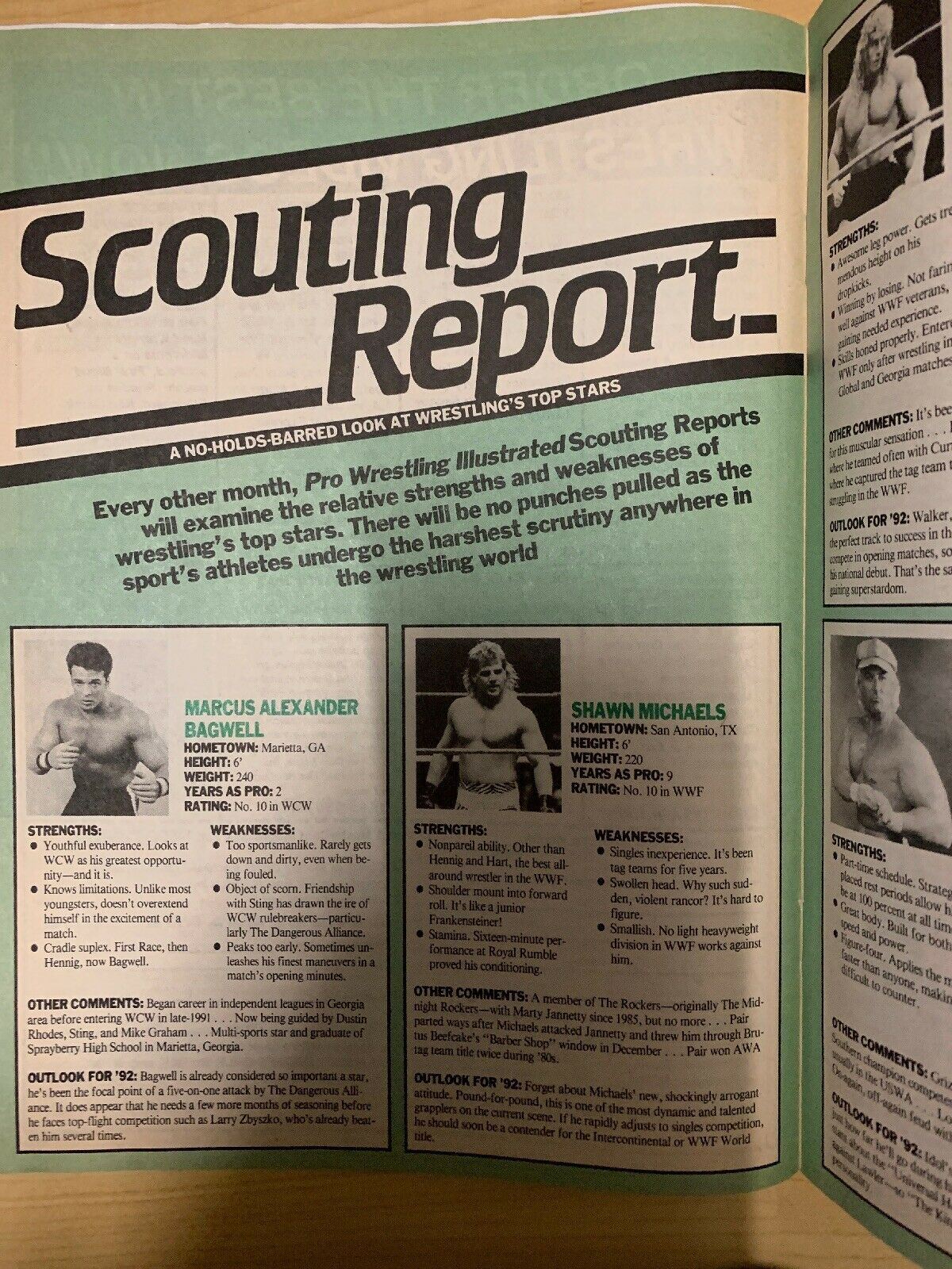 Pro Wrestling Illustrated June 1992 Roddy Piper Speaks Out!