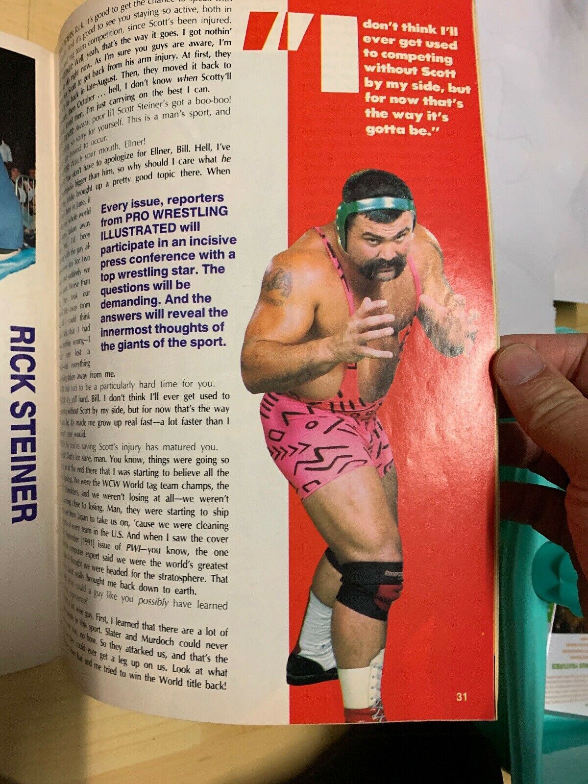 Pro Wrestling Illustrated January 1992 Ric Flair Rick Steiner