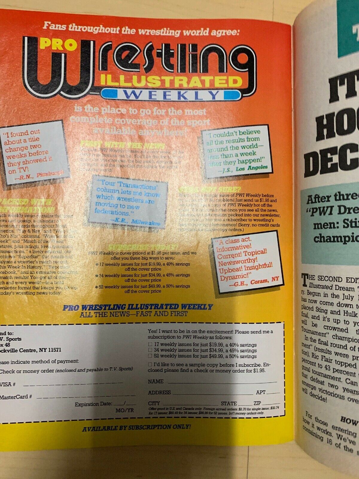 Pro Wrestling Illustrated January 1992 Ric Flair Rick Steiner