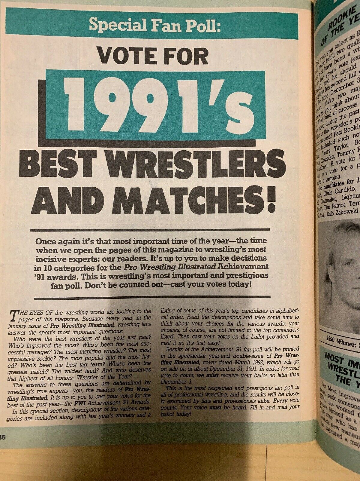Pro Wrestling Illustrated January 1992 Ric Flair Rick Steiner