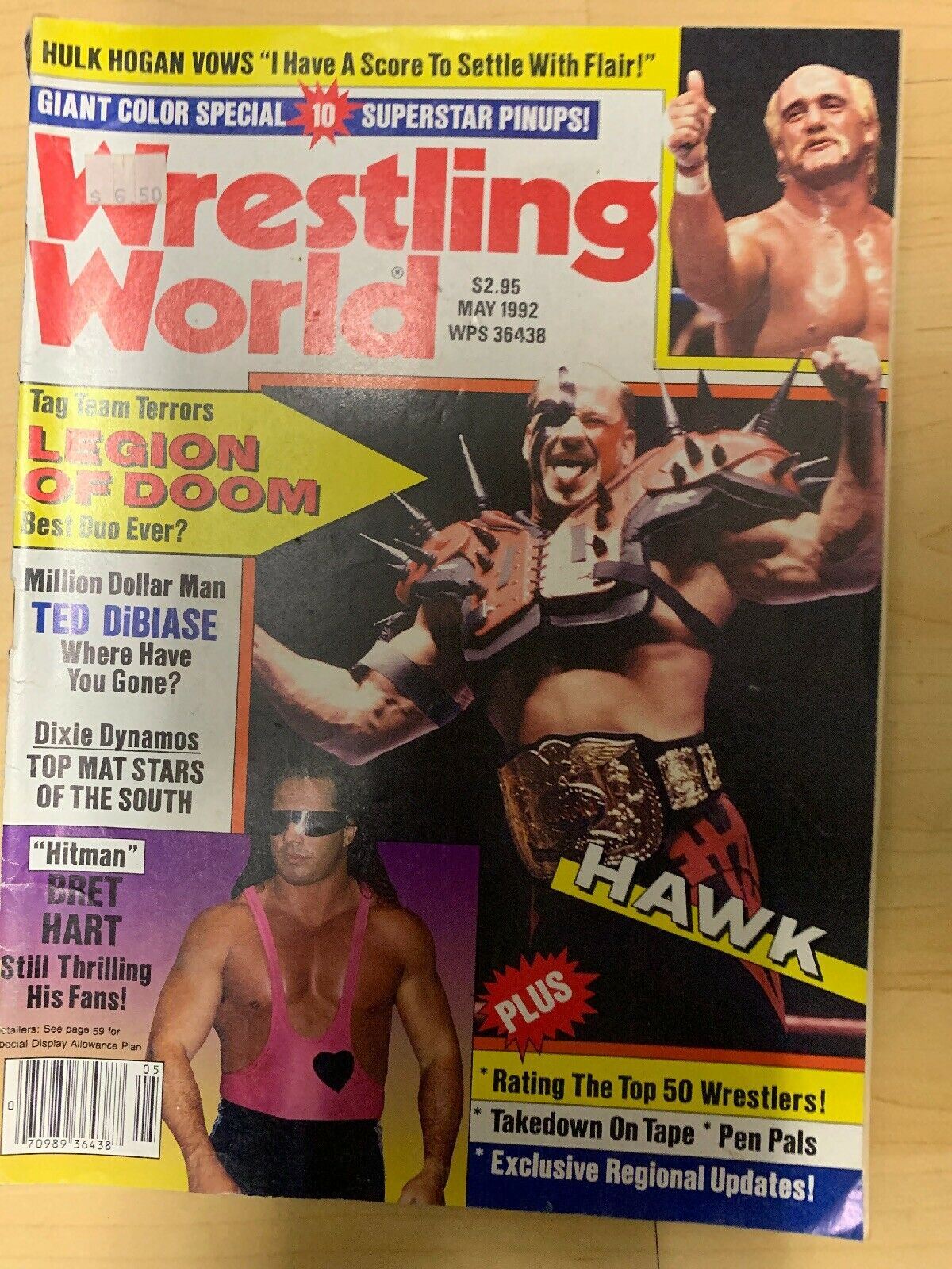 Wrestling World Magazine May 1992 Legion Of Doom Brett Hart