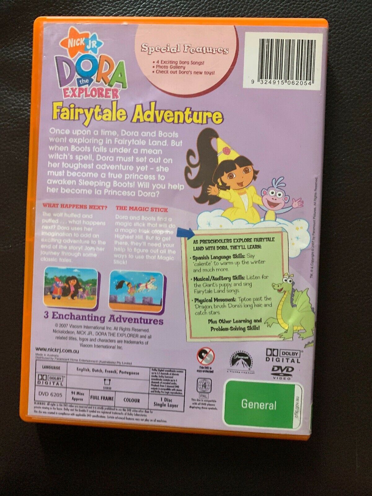 Dora The Explorer - Dora's Fairytale Adventure (DVD, 2007)
