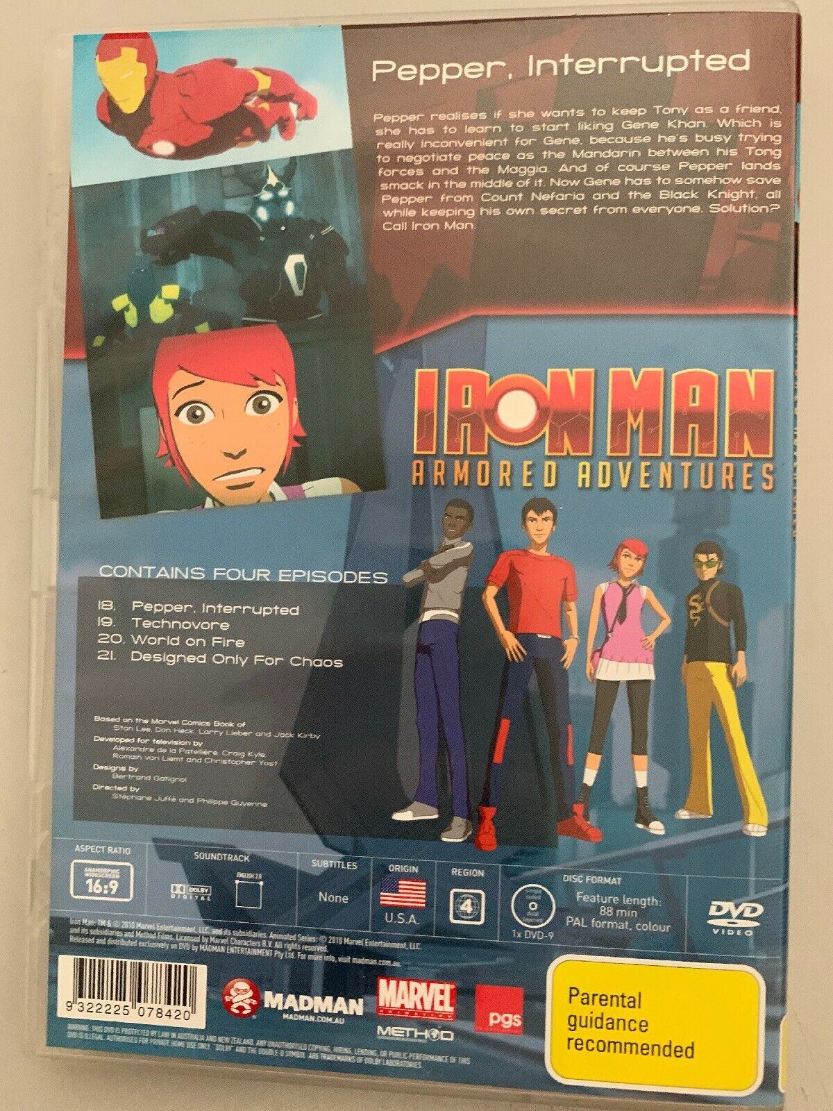 Iron Man Armored Adventures : Vol 5 (DVD, 2010)