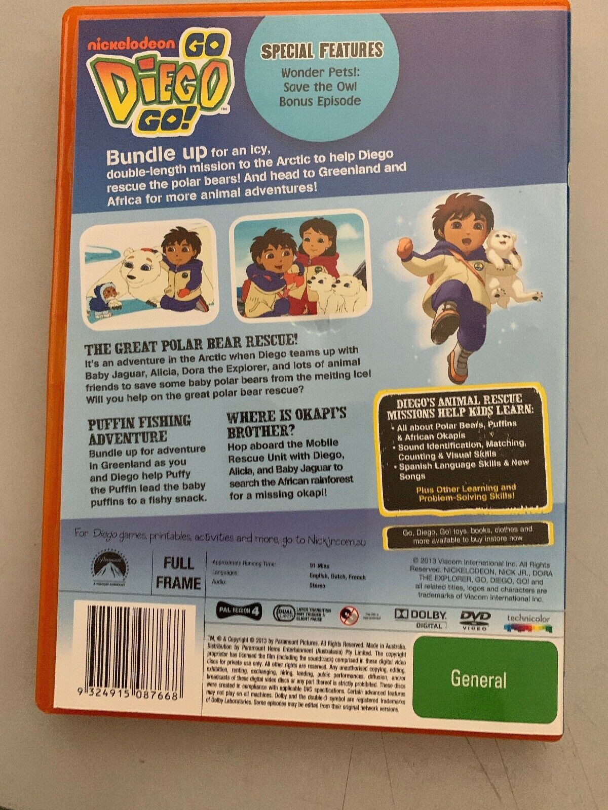 Go Diego Go! - Arctic Rescue (DVD, 2011)