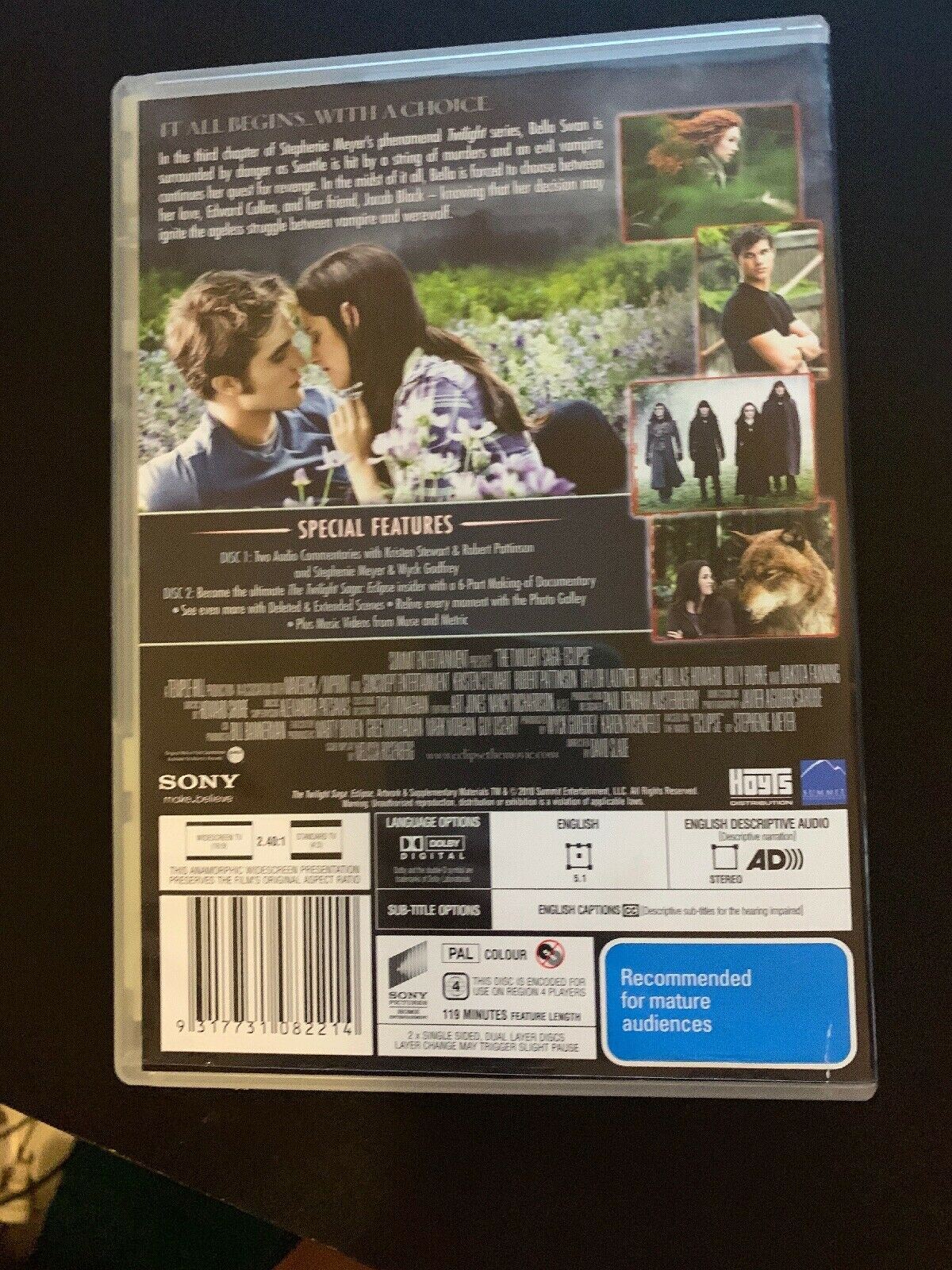 The Twilight Saga - Eclipse (DVD, 2010, 2-Disc Set)