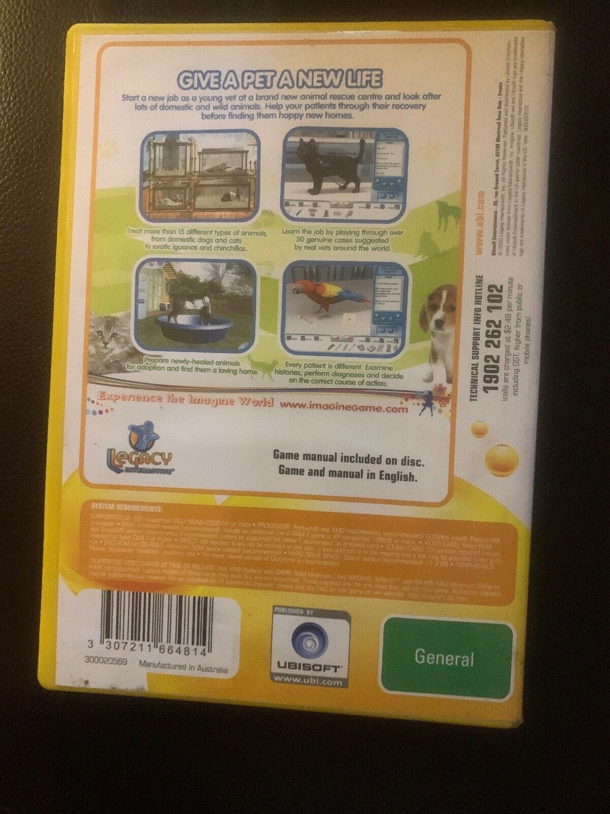 Imagine Pet Hospital - PC DVD Windows Game Ubisoft *New*