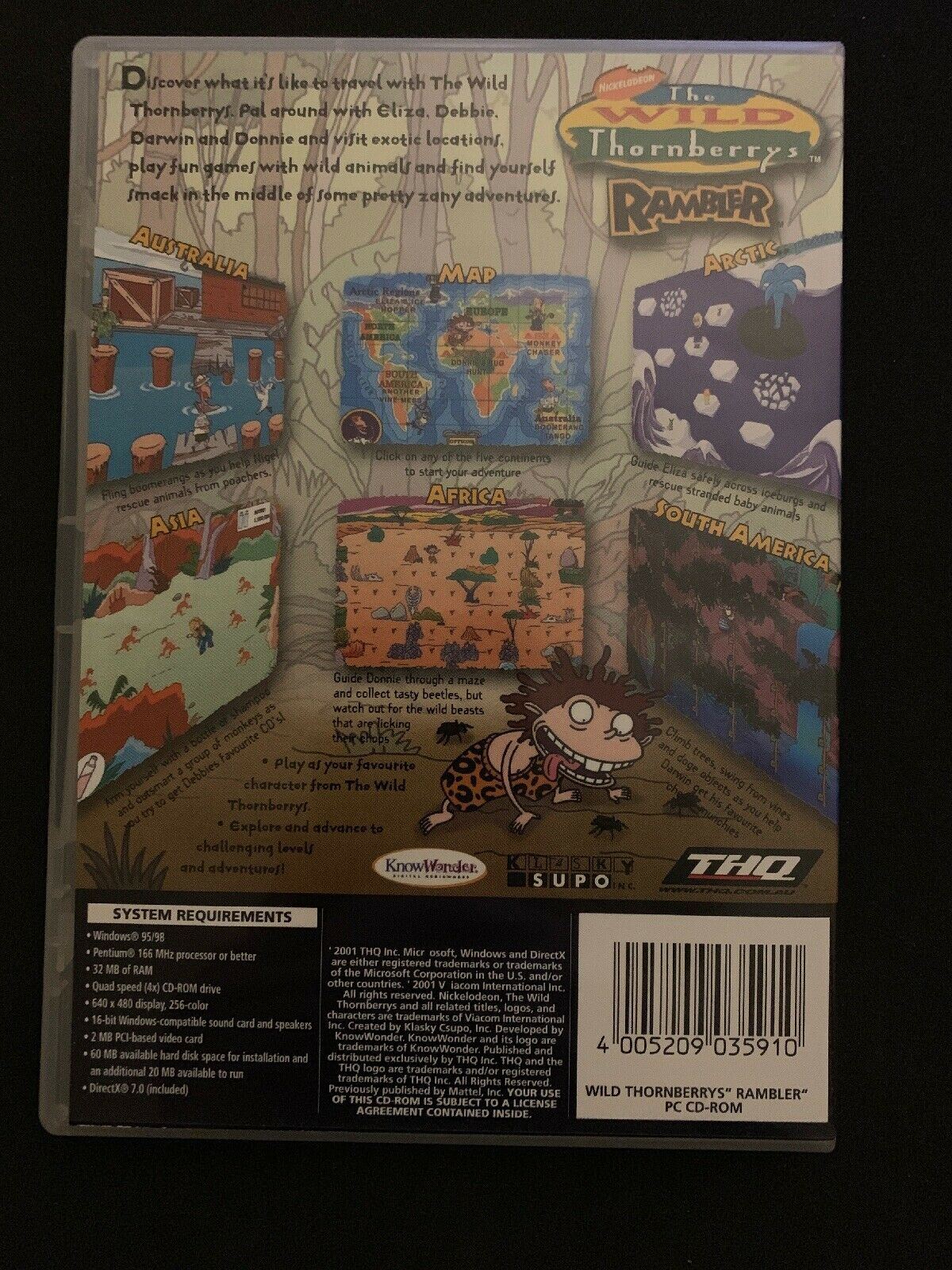 The Wild Thornberrys: Rambler - PC CD-ROM (2000) Vintage Nickelodeon Rugrats