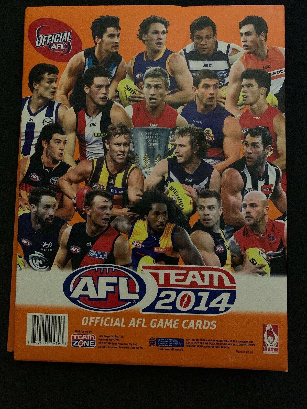AFL Team 2014 Official AFL Game Cards Album (Cards Included)