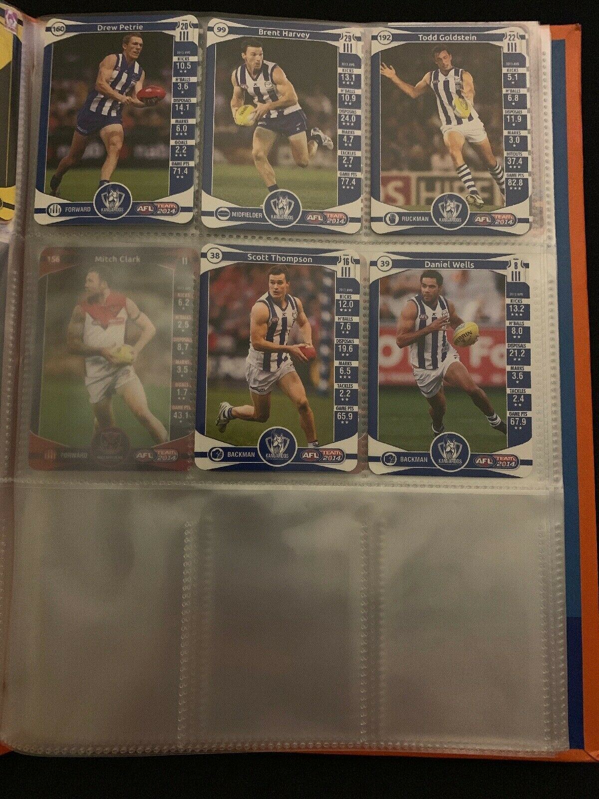 AFL Team 2014 Official AFL Game Cards Album (Cards Included)