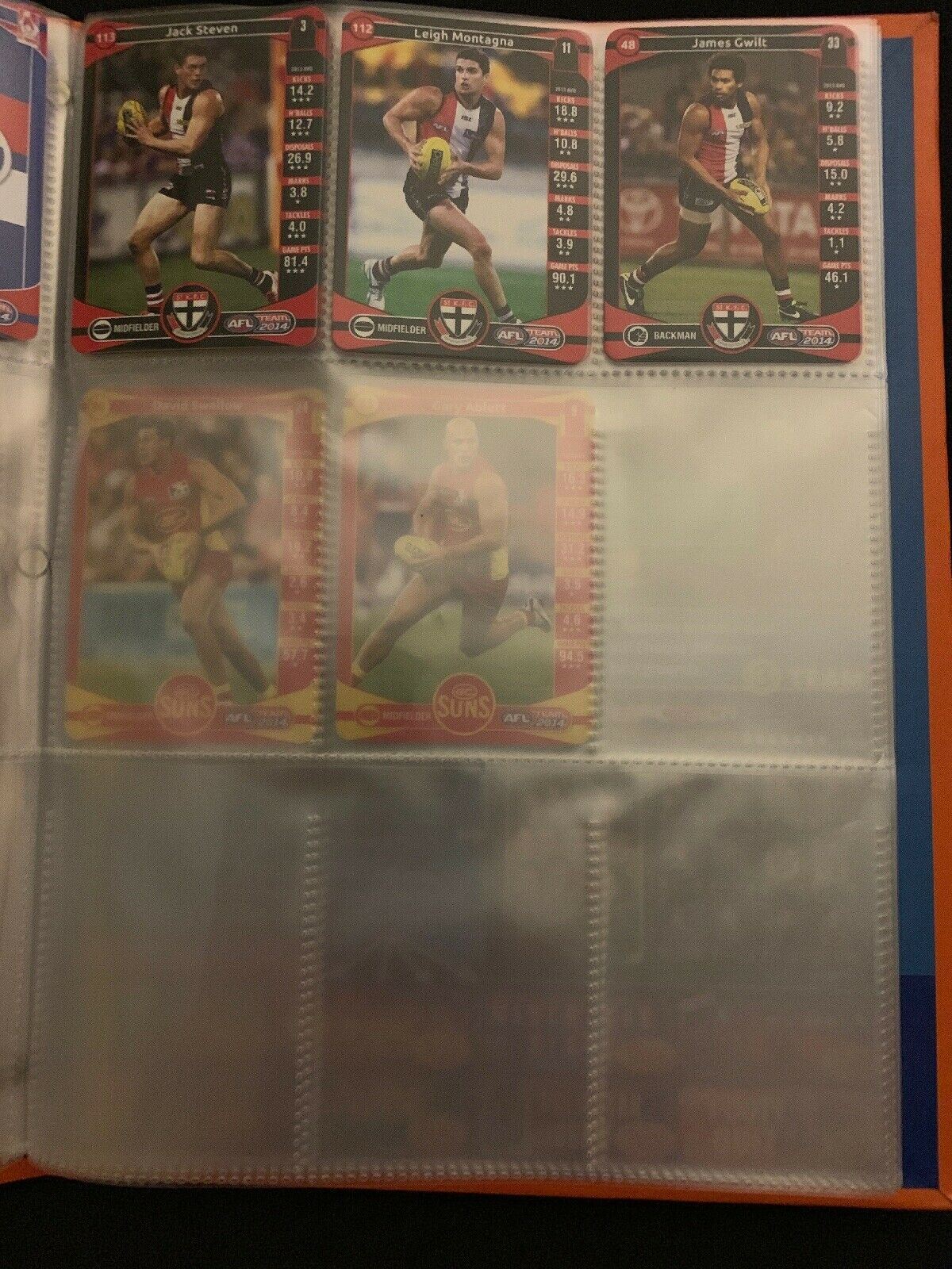 AFL Team 2014 Official AFL Game Cards Album (Cards Included)